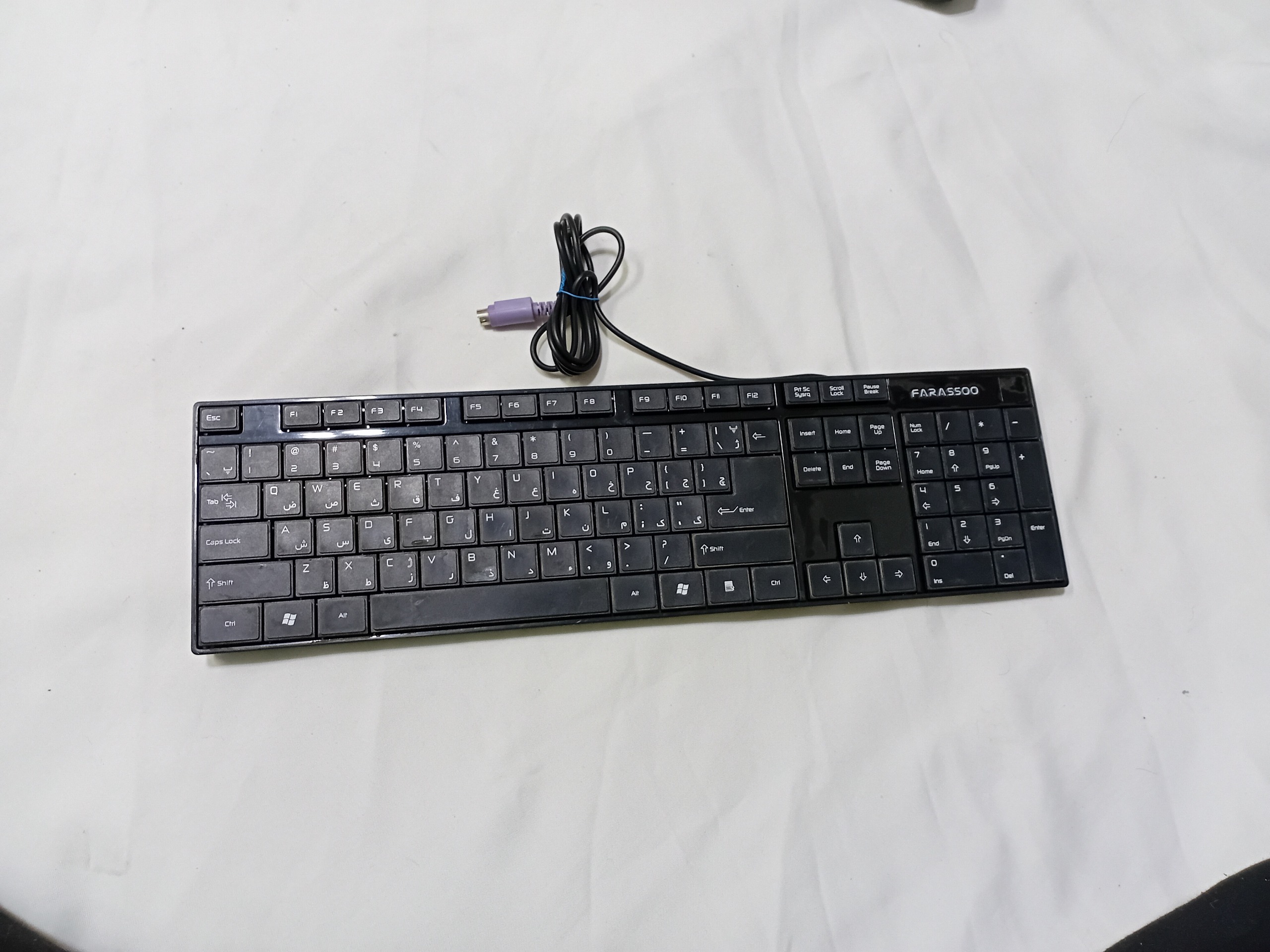 کیبورد فراسو فیش  PS2 قدیمی تست نشده