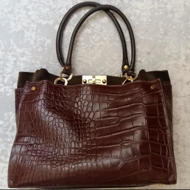 کیف چرم طبیعی chloe