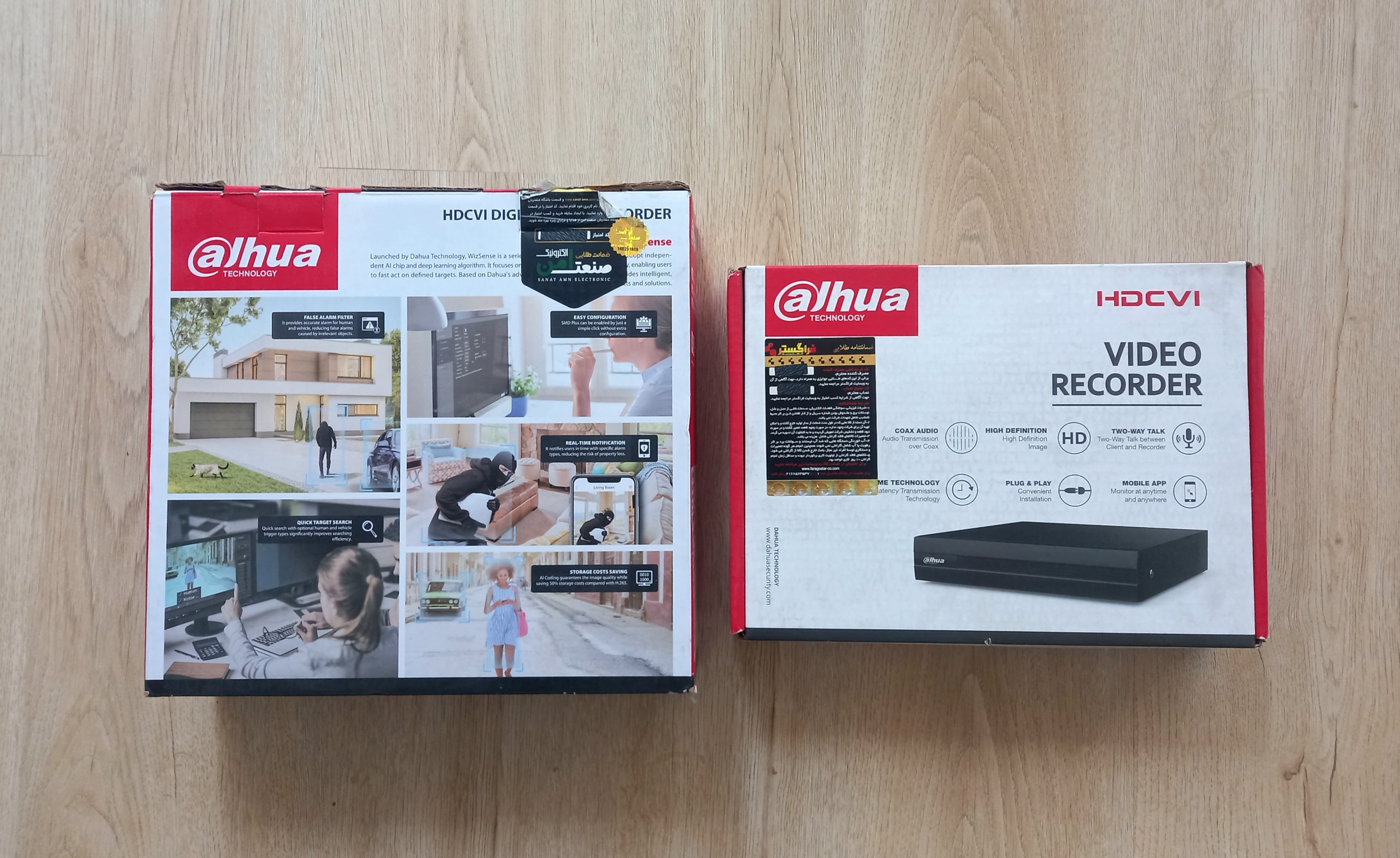 2عدد کارتن خالی ارجینال XVR DVR داهوا 4 و 16 کانال