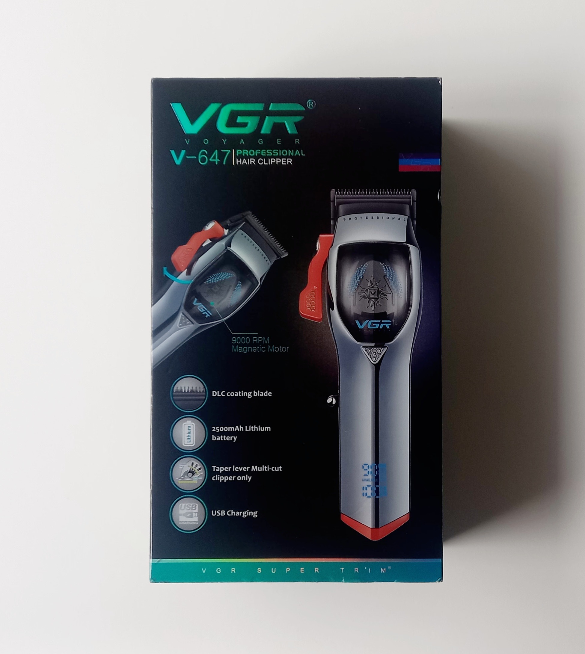 جعبه ی ماشین اصلاح VGR مدل V-647 Professional