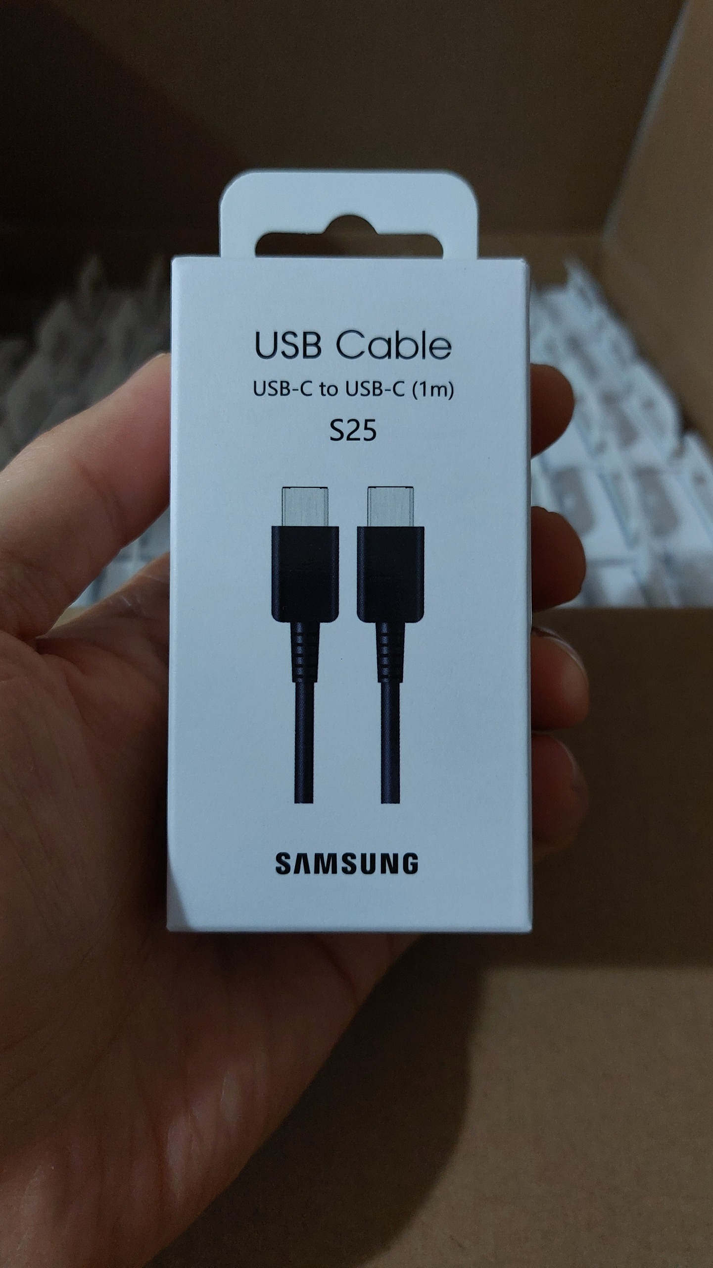 کابل 2 سر تایپ سی اورجینال سامسونگ S25 توان45وات