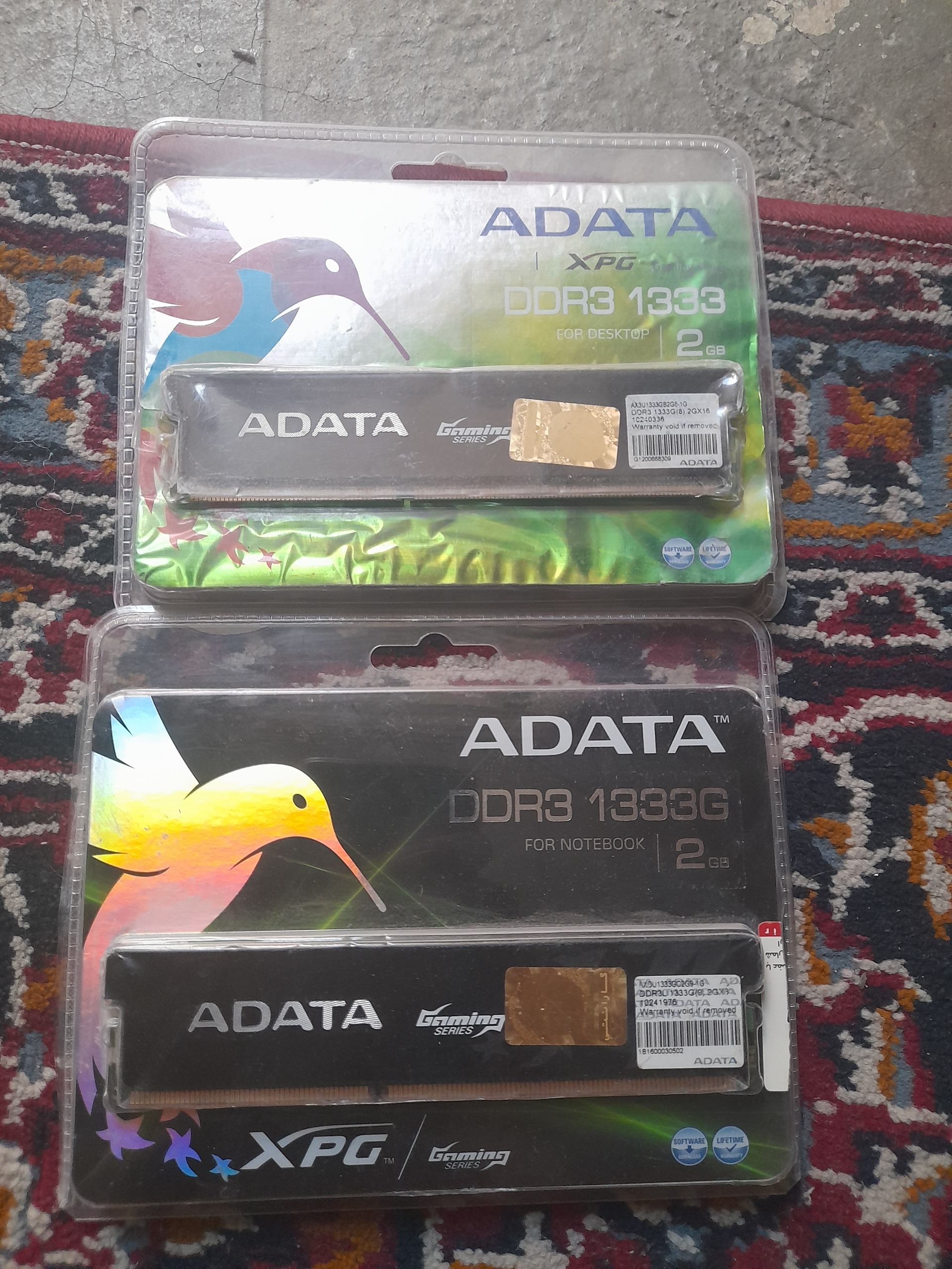 دو عدد  رم ddr3 گیمینگ