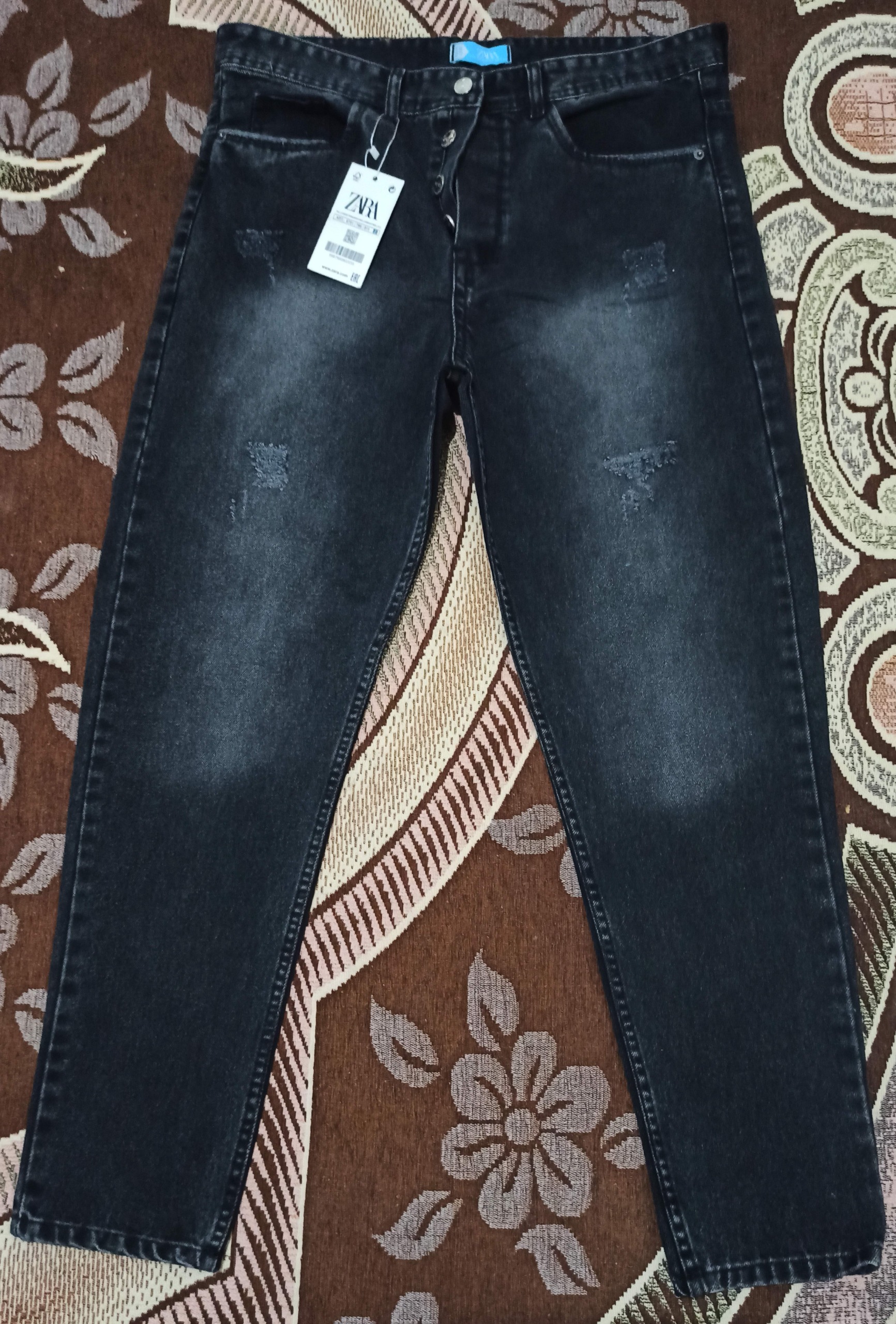 شلوار جین مشکی مردانه