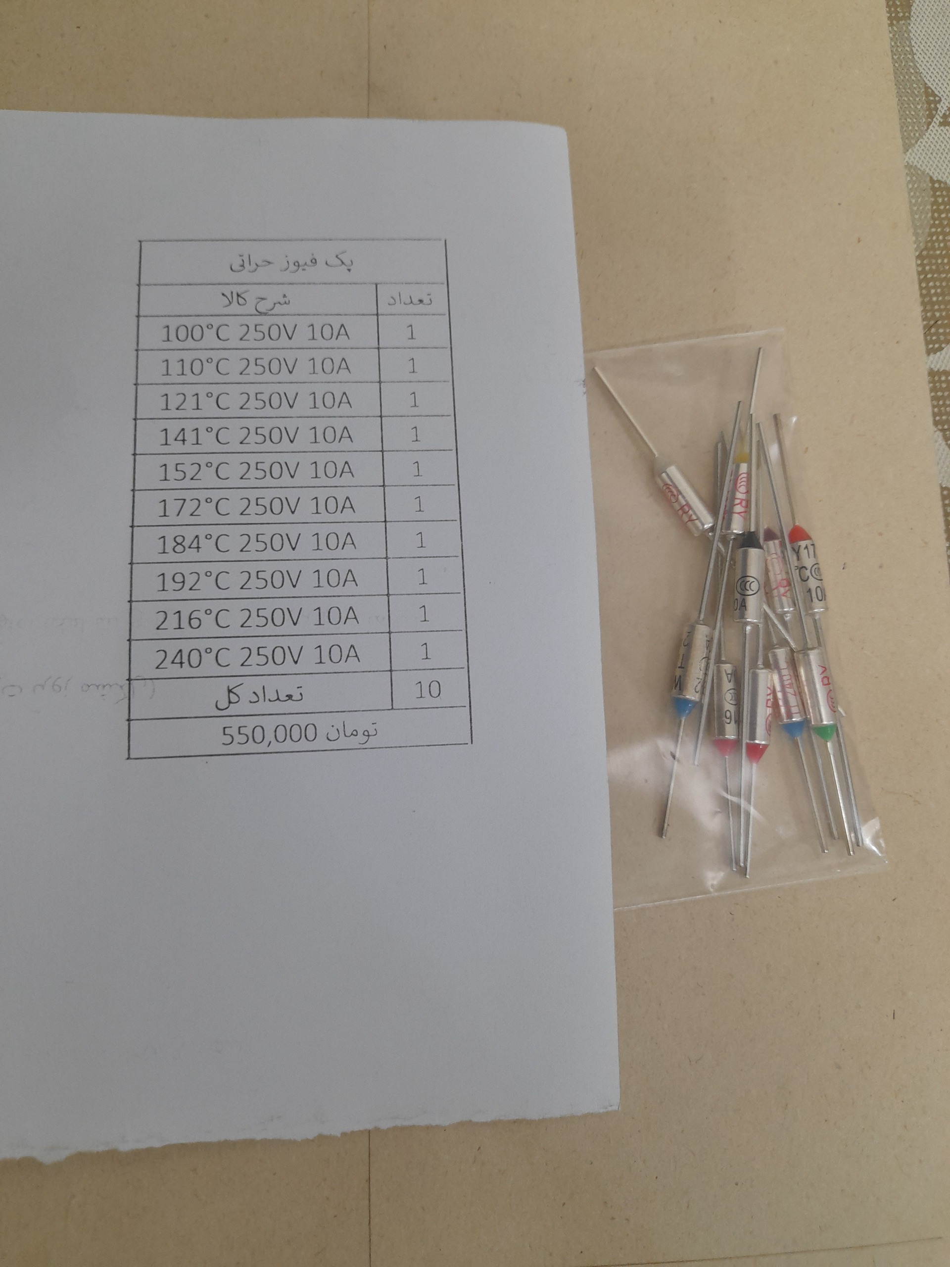 پک ترموفیوز حرارتی