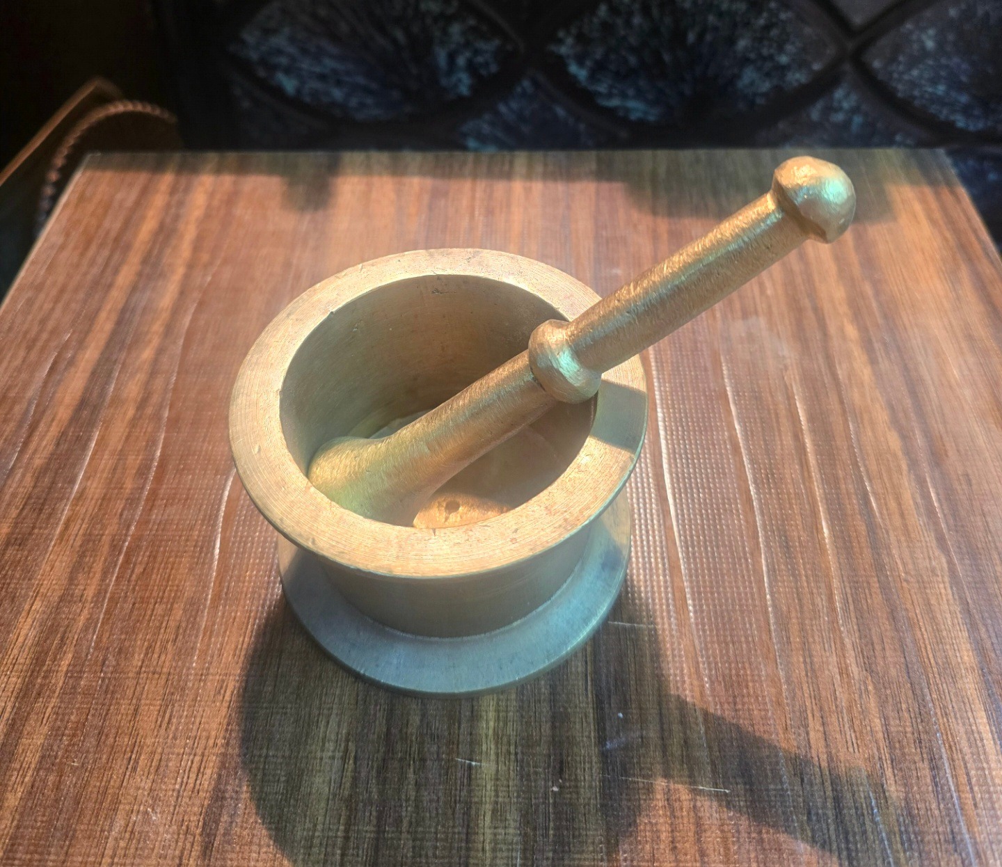 هاون برنجی قدیمی درحد نو