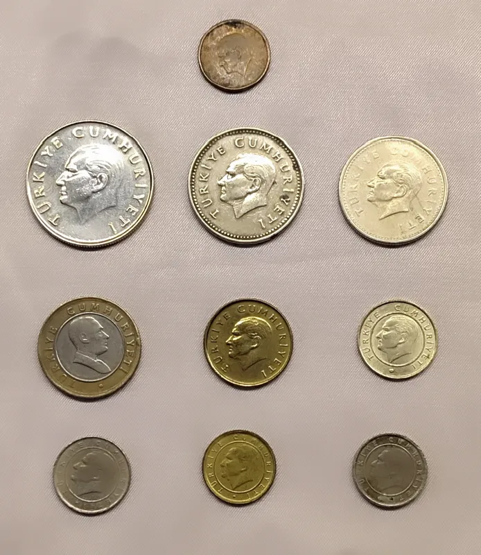 10 سکه قدیمی ترکیه (بدون تکرار)