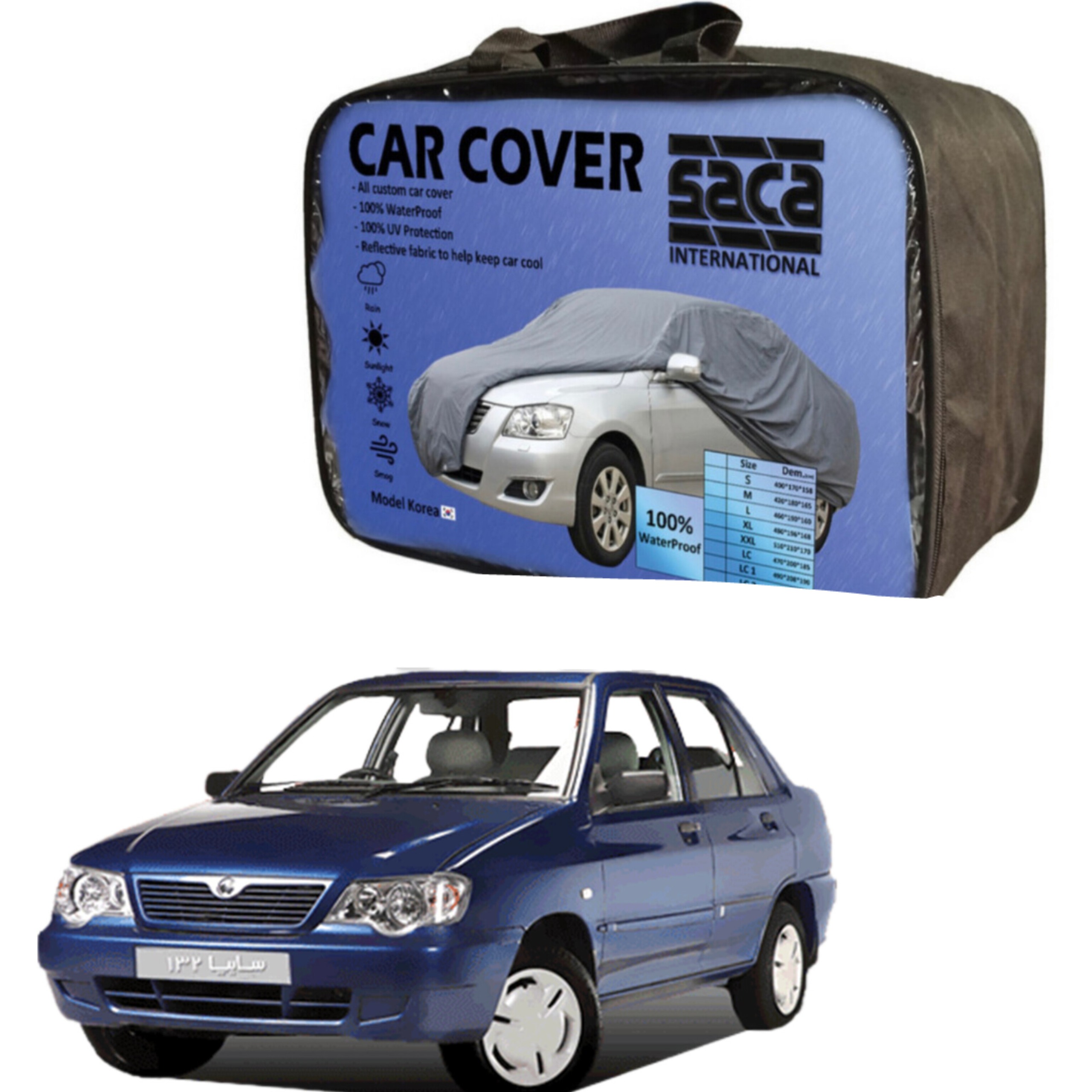 چادر پراید پشت کرک 4 فصل ضد آب