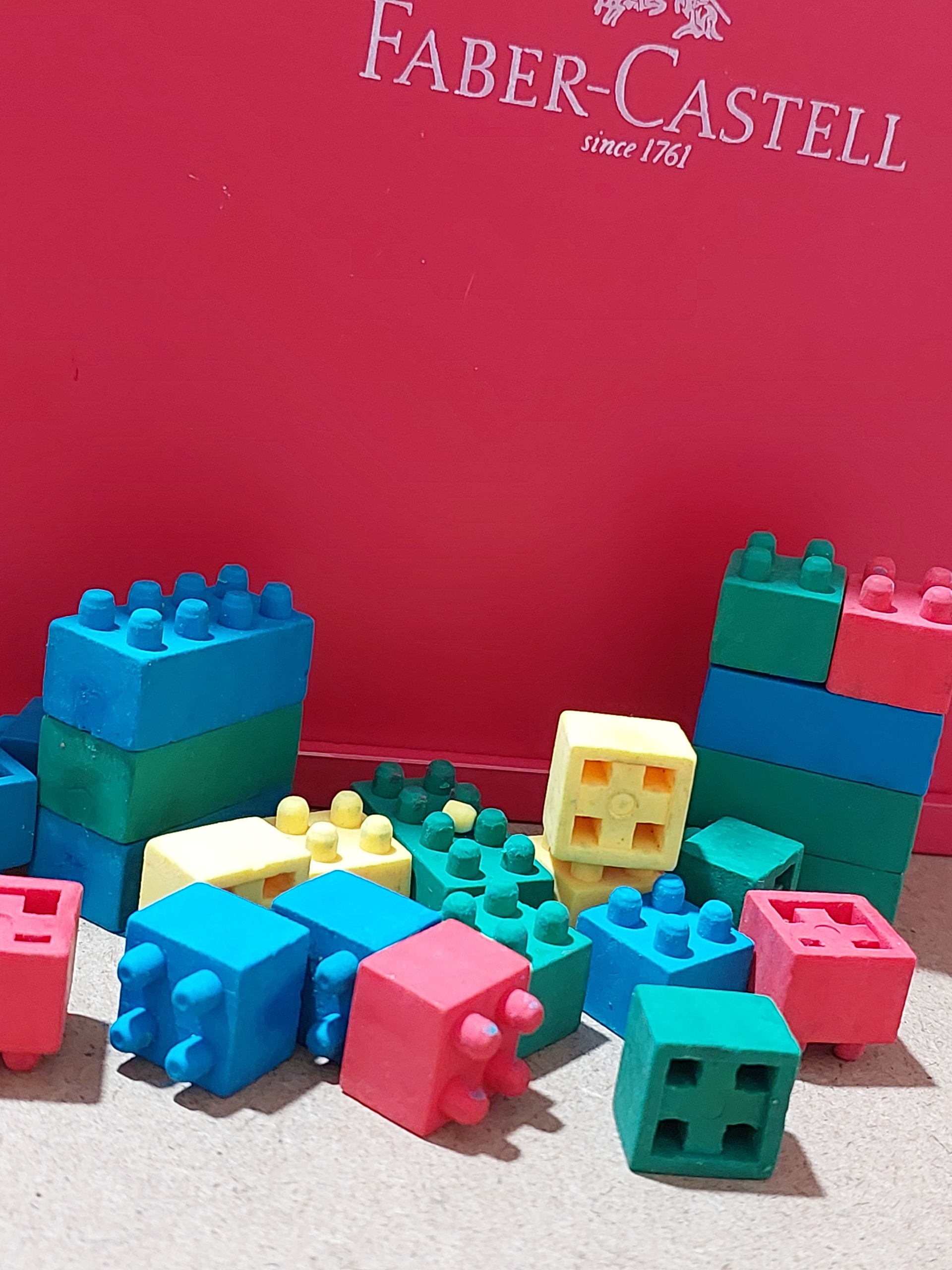 پاک کن پاککن رنگی خارجی فانتزی لگو لوازم تحریر