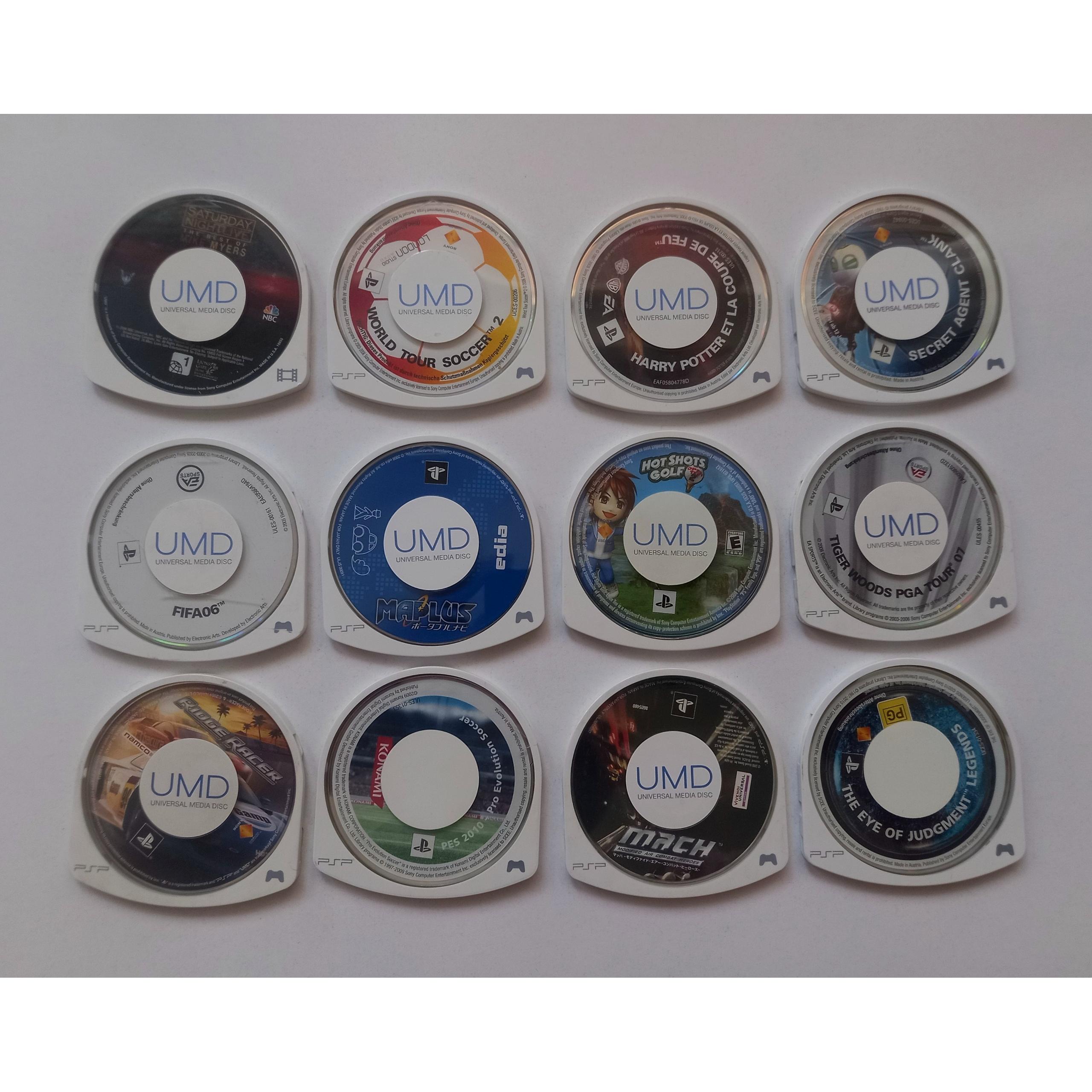 همه با هم 12 عدد دیسک ارجینال و نایاب PSP