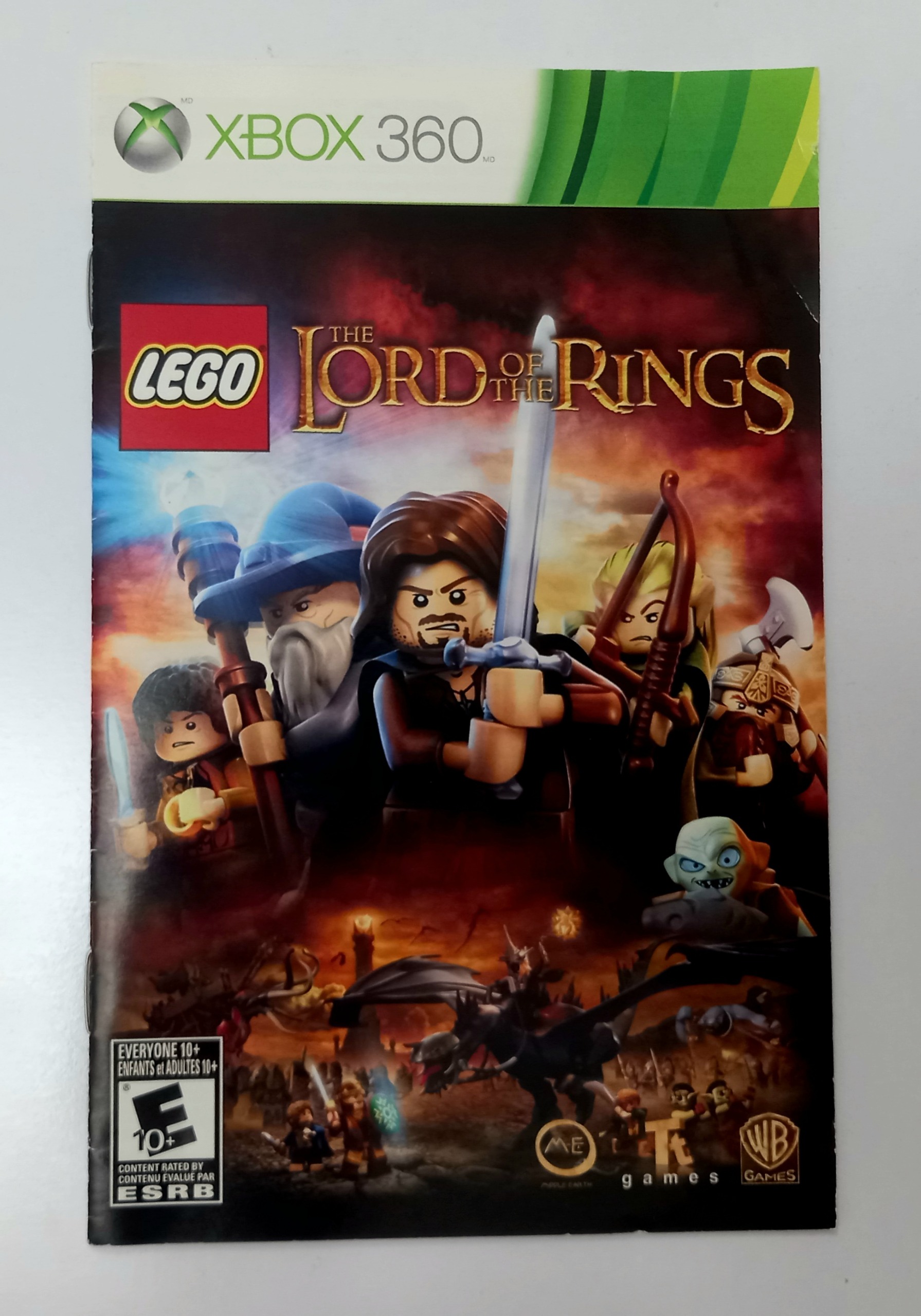 دفترچه ارجینال Lord Of The Rings xbox 360 نو
