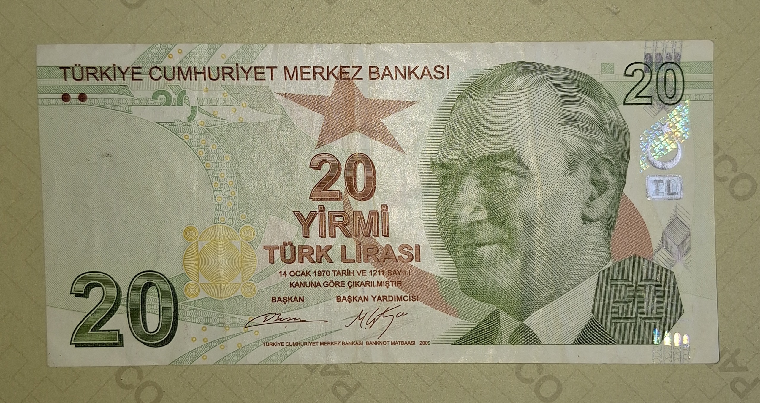 20 لیر ترکیه