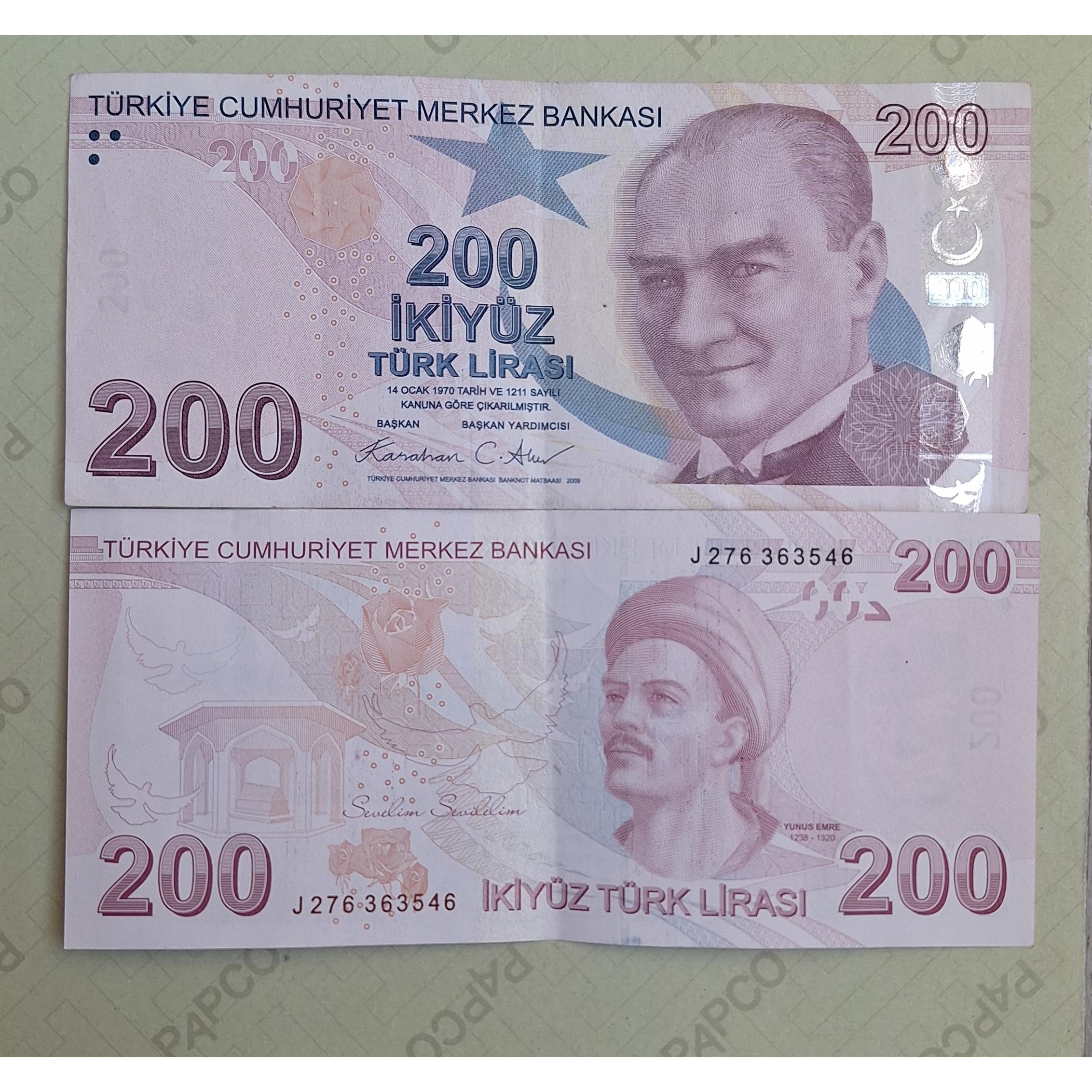 200 لیر ترکیه