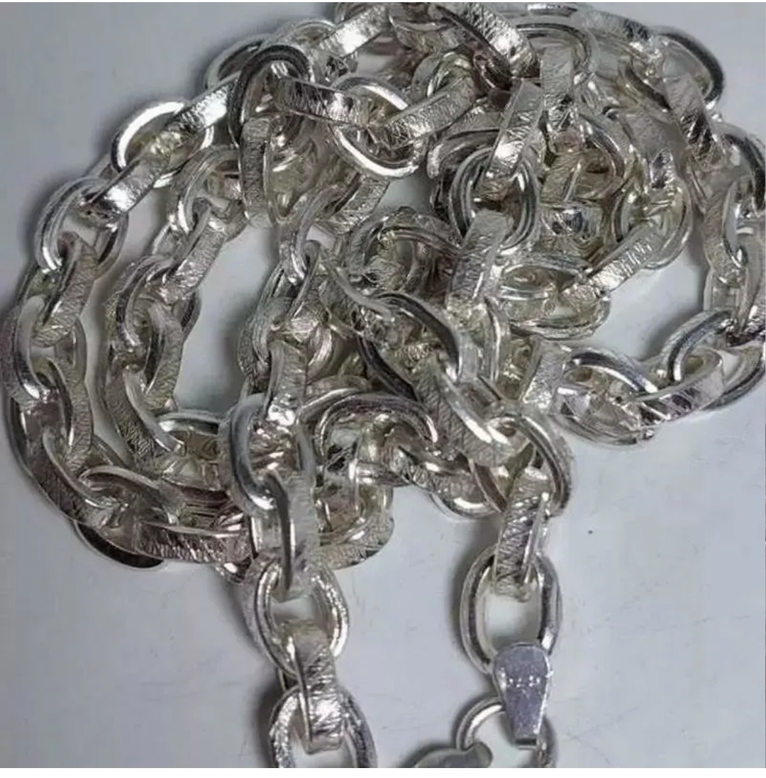 گردنبند(زنجیر )نقره مدل دیپلمات 60سانتی 118 گرمی