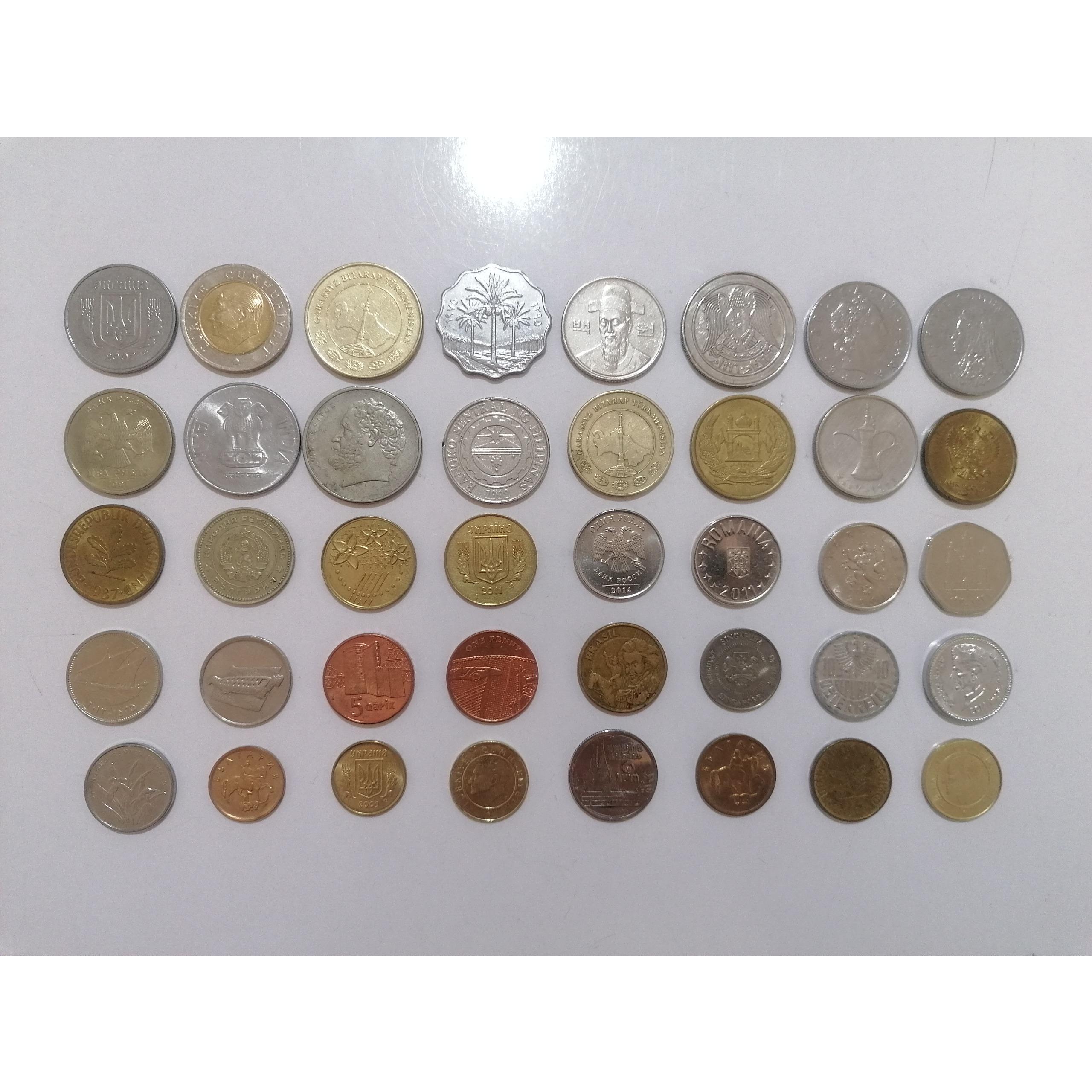 40 عدد سکه خارجی بدون تکرار کد 5