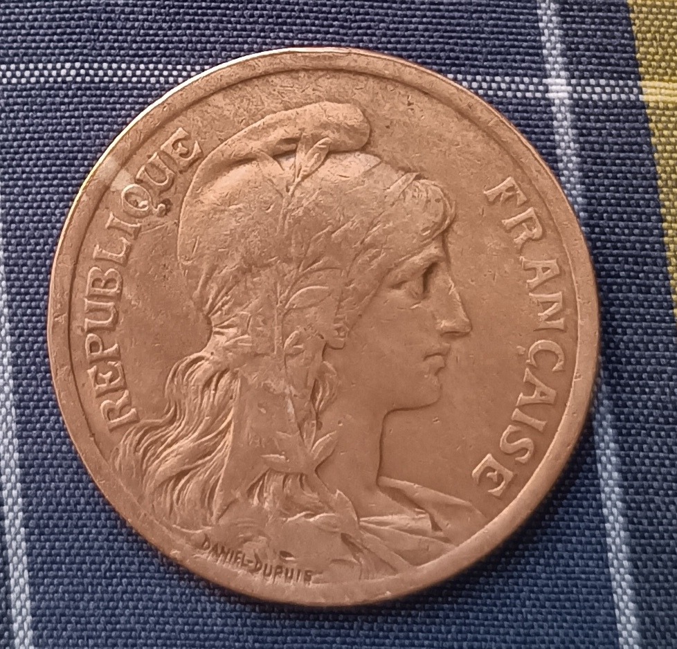 سکه 10سنتیم فرانسه یا 1219کمیاب