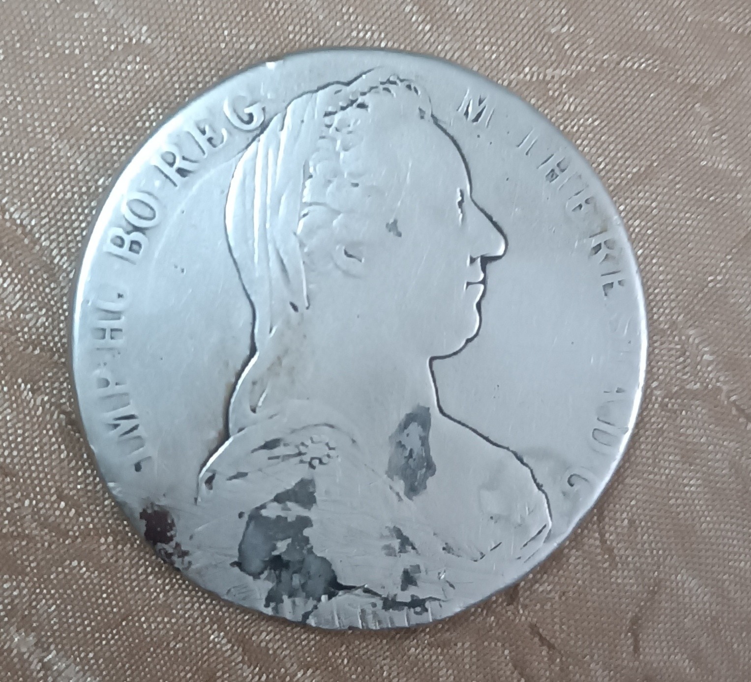 سکه نقره مادام ترزدا ملکه اتریش اصلی (توضیح دارد)