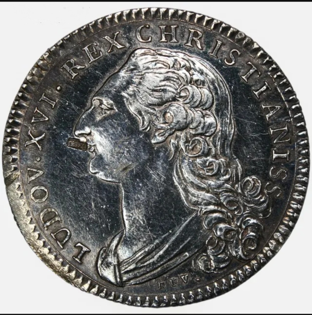 سکه نقره لویی شانزدهم فرانسه 1778 نایاب (توضیح)