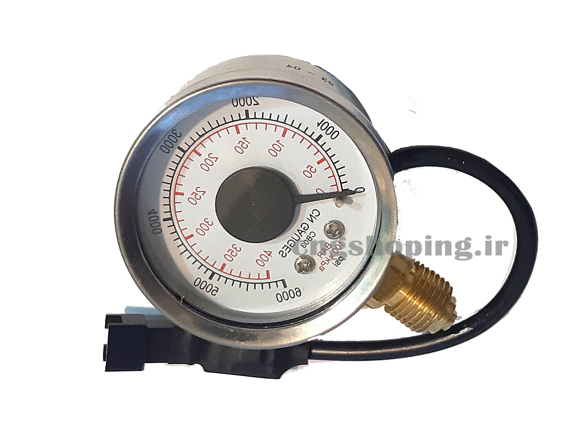 گیج عقربه ای فناوران 12 ولت با دسته سیم