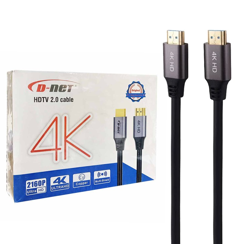 کابل HDMI 4K دی نت (2 متری)