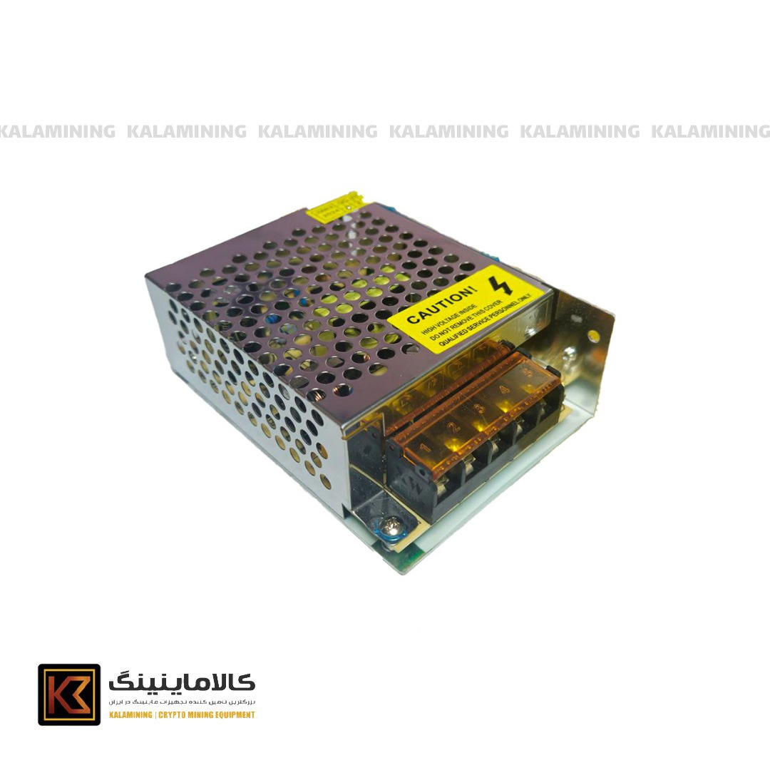 منبع تغذیه پاور سویچینگ 60وات 5آمپر یک سال گارانتی