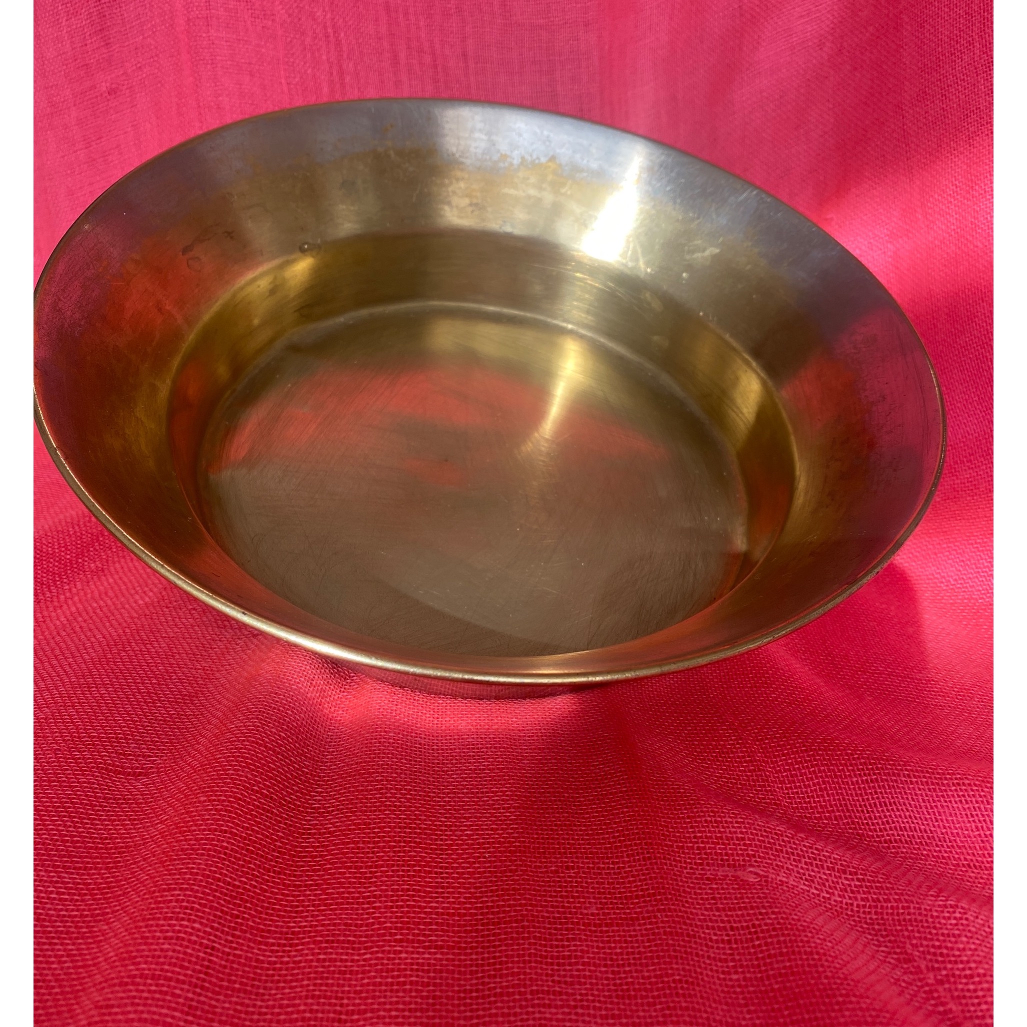 تشت زیر سماوری برنجی قدیمی روسی