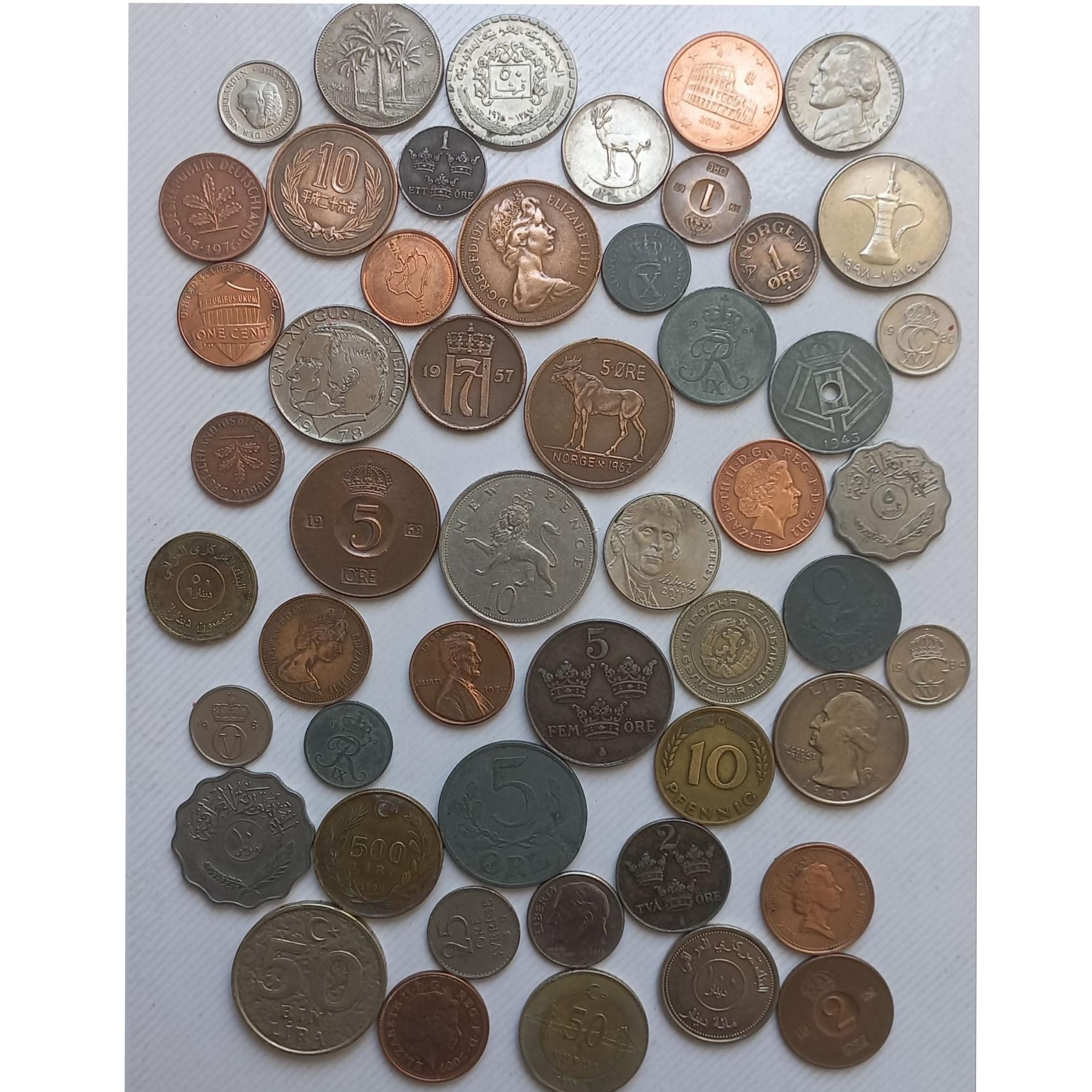 50 سکه خارجی بسیار کمیاب و با ارزش مختلف