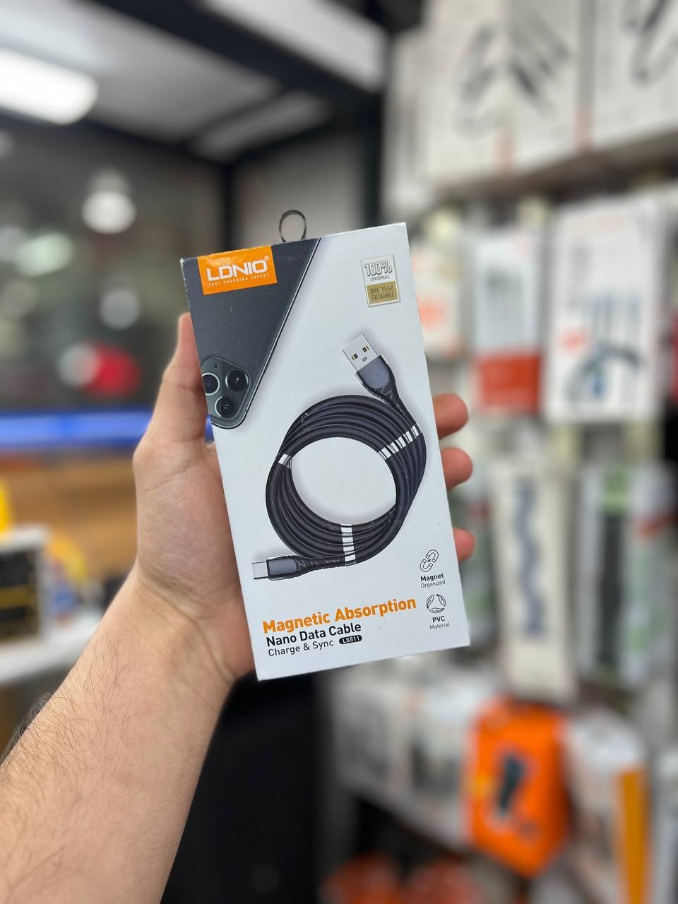 کابل شارژ آیفون برند LDINIO مدل LS511