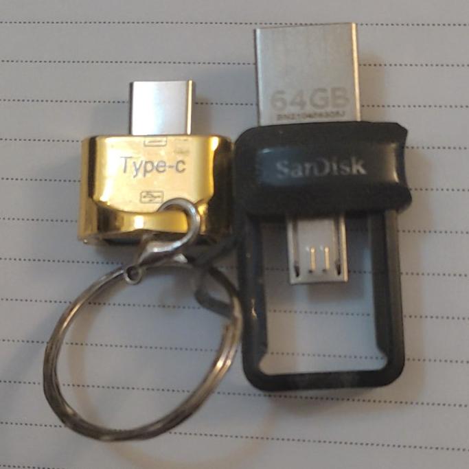 فلش دوسرکشوئی type-c 64GB sandisk