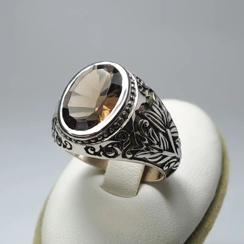 کوارتز دودی طبیعی تراش لیزری