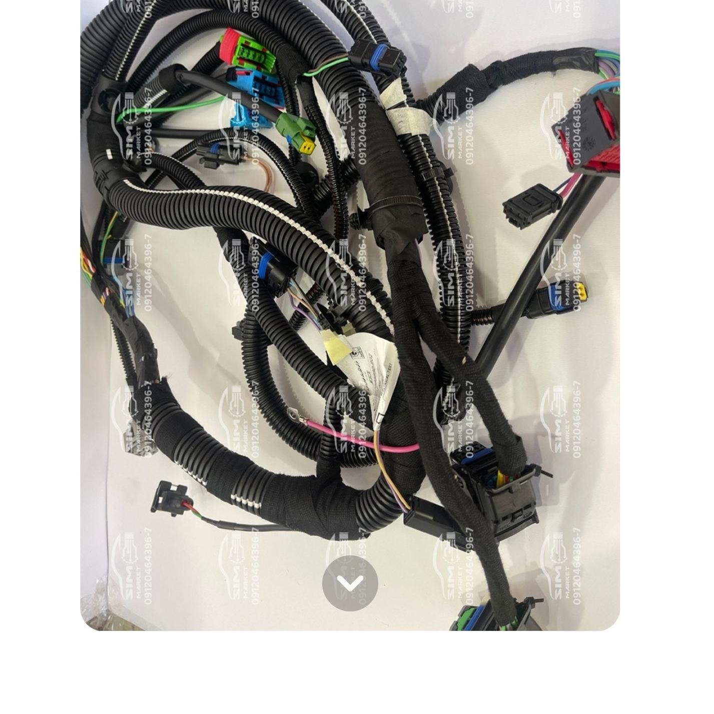 سیم کشی کامل داخل کاپوت 206 با ecu j34