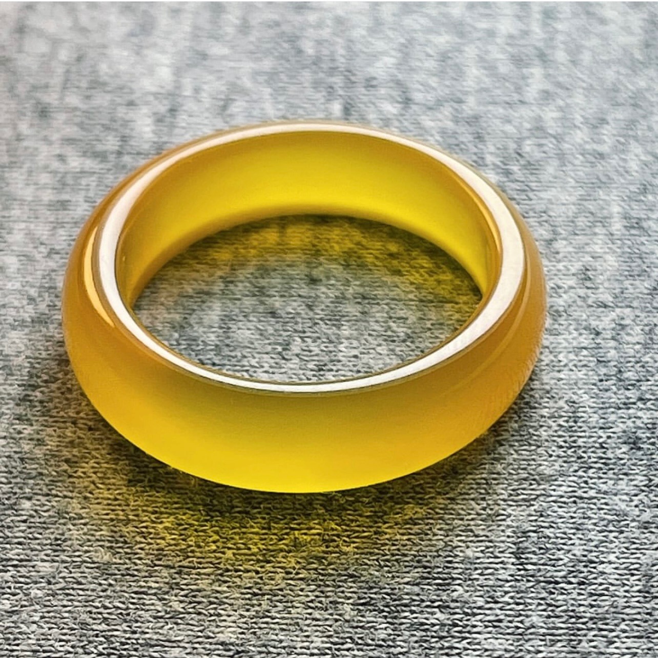 حلقه عقیق زرد طبیعی