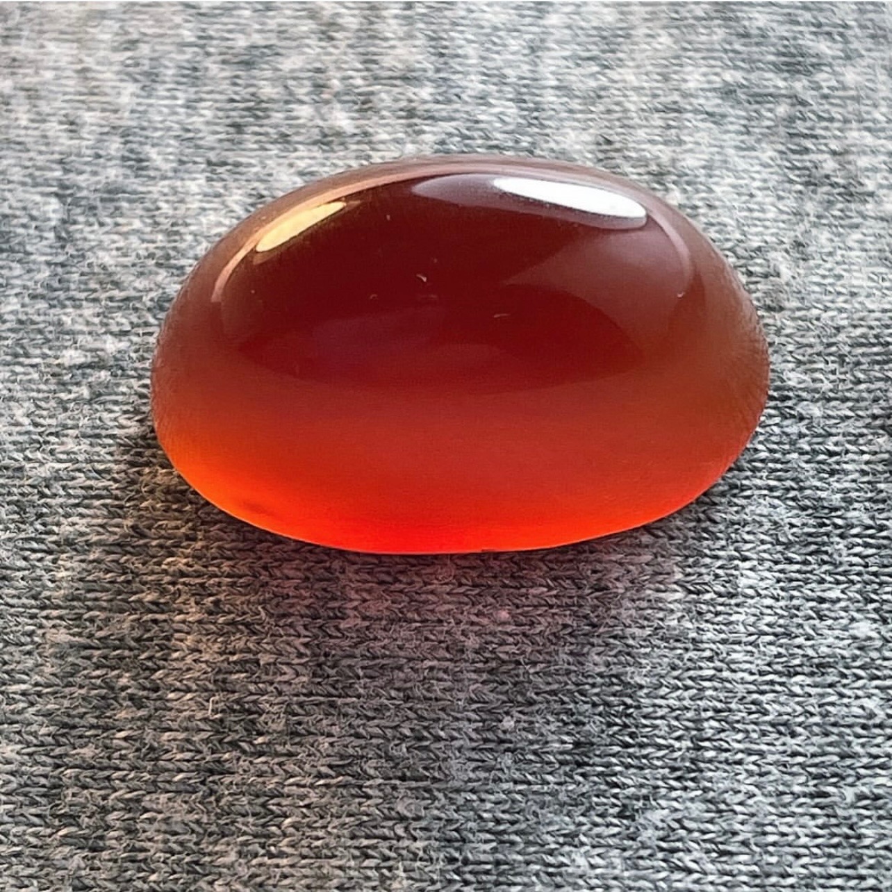 عقیق سرخ دامله تراش طبیعی