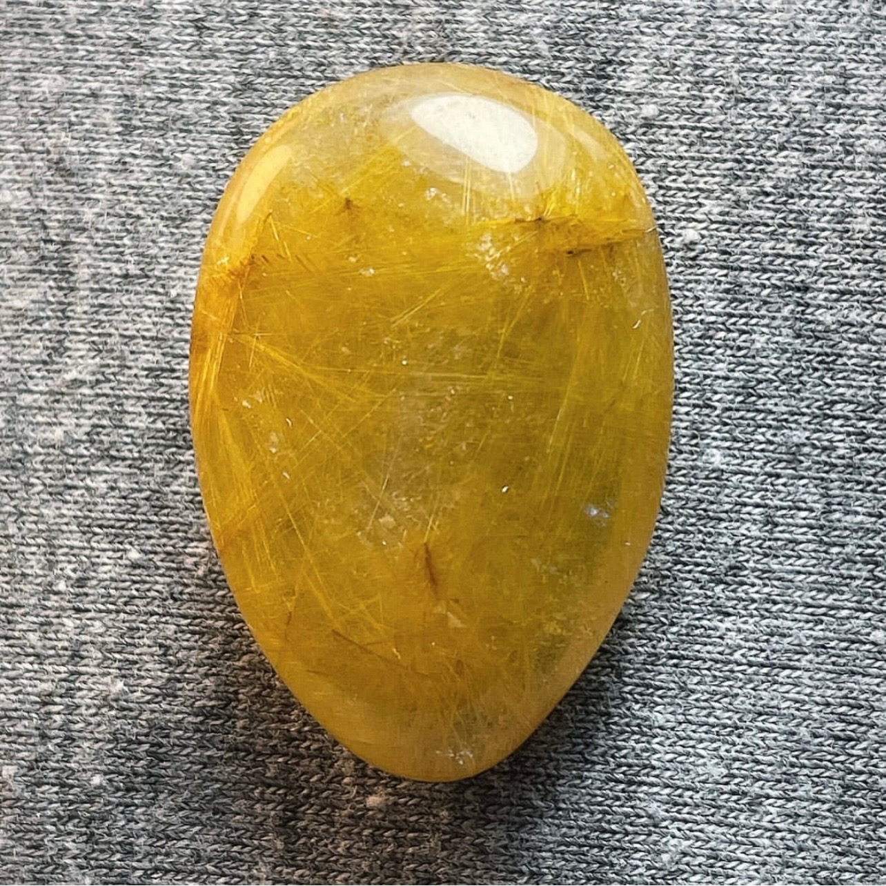 دُر مویین ( رتایلی طلایی ) طبیعی