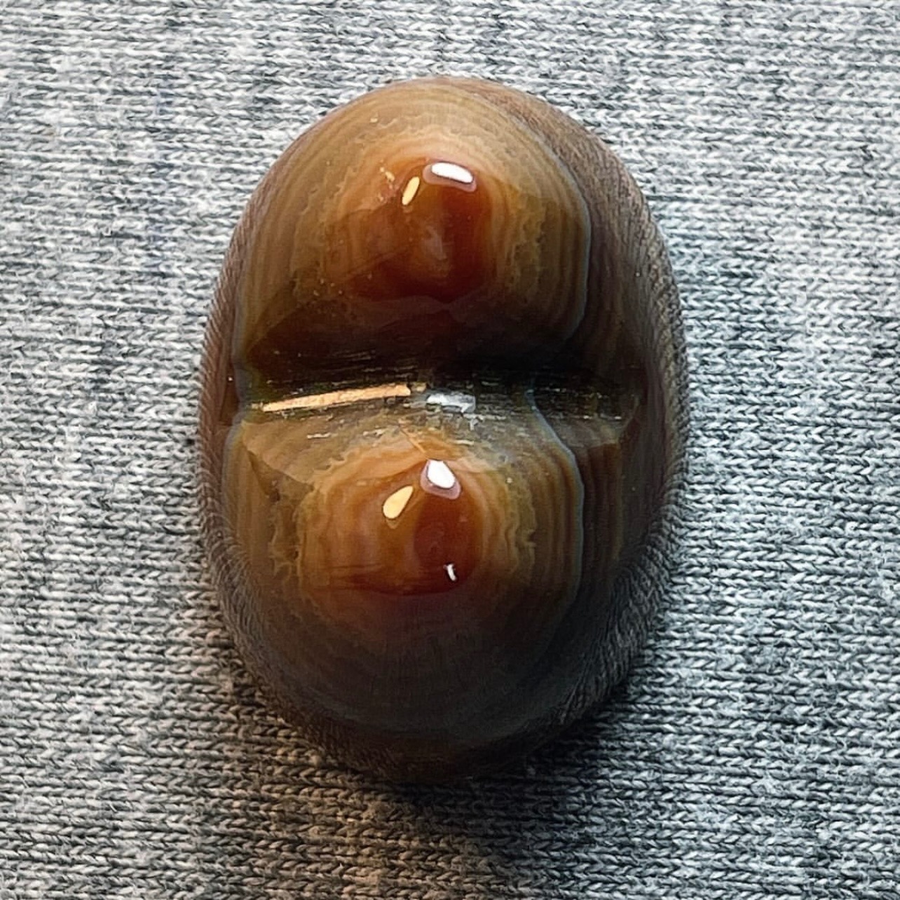 عقیق چند پوست طبیعی دوکوهان