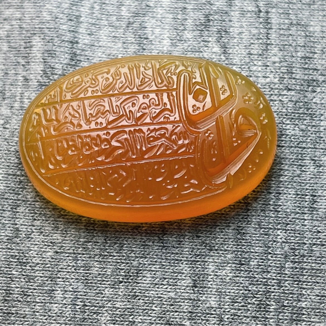 عقیق یمنی پرتقالی