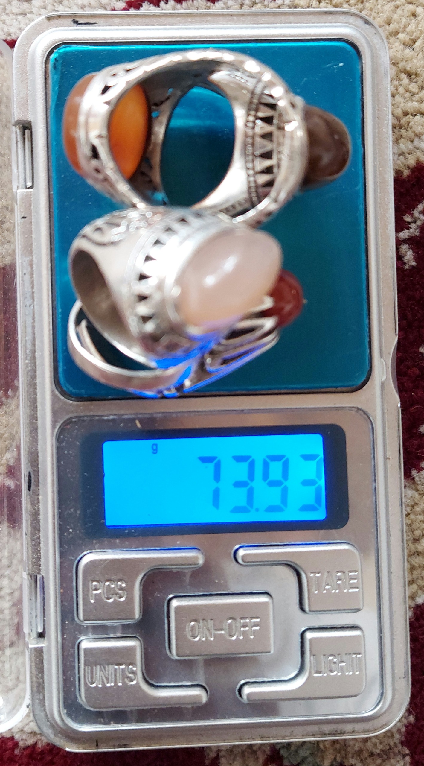 تعدادی انگشتر نقره 925