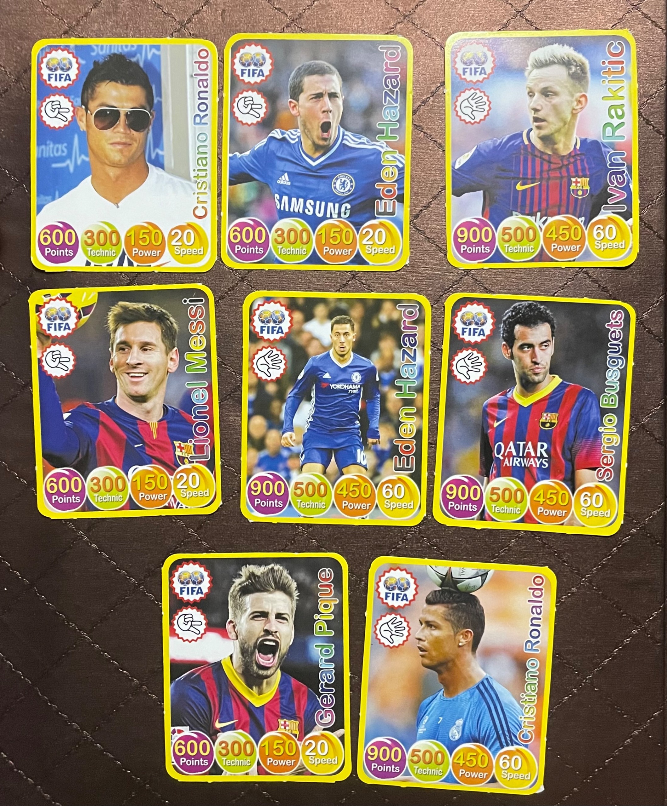 کارت فوتبالی جام جهانی قطر مسی و رونالدو