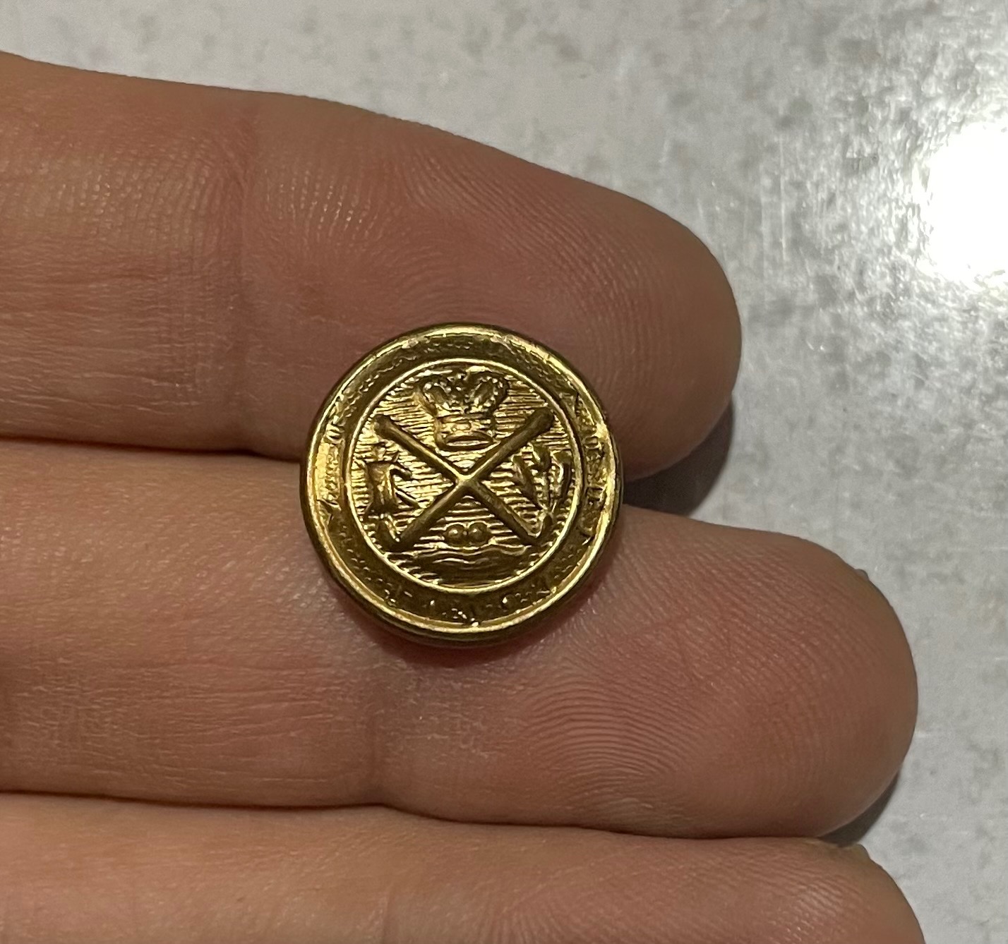 دکمه فلزی خارجی کوچک کلکسیونی