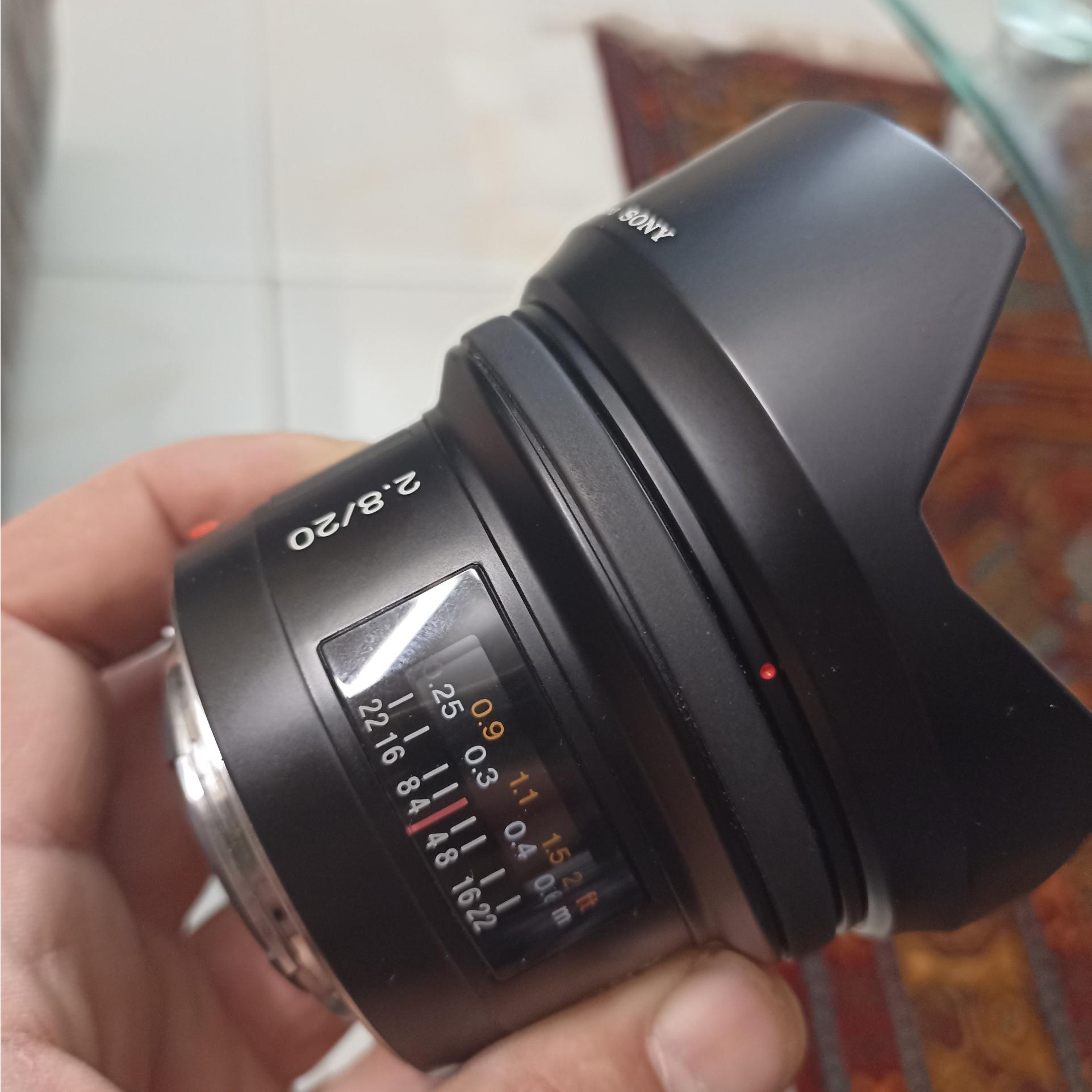 Lens 20mm a-mount sony