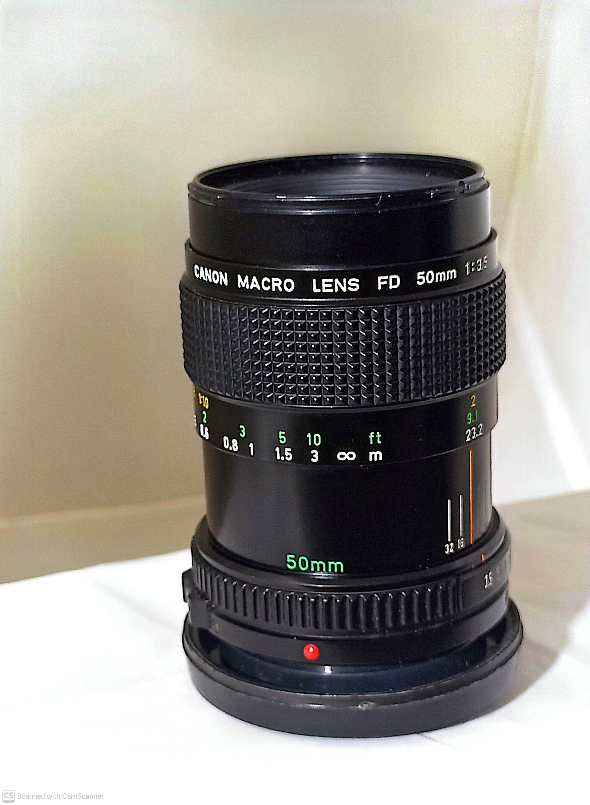Lens macro 50mm f3.5 canon nfd
