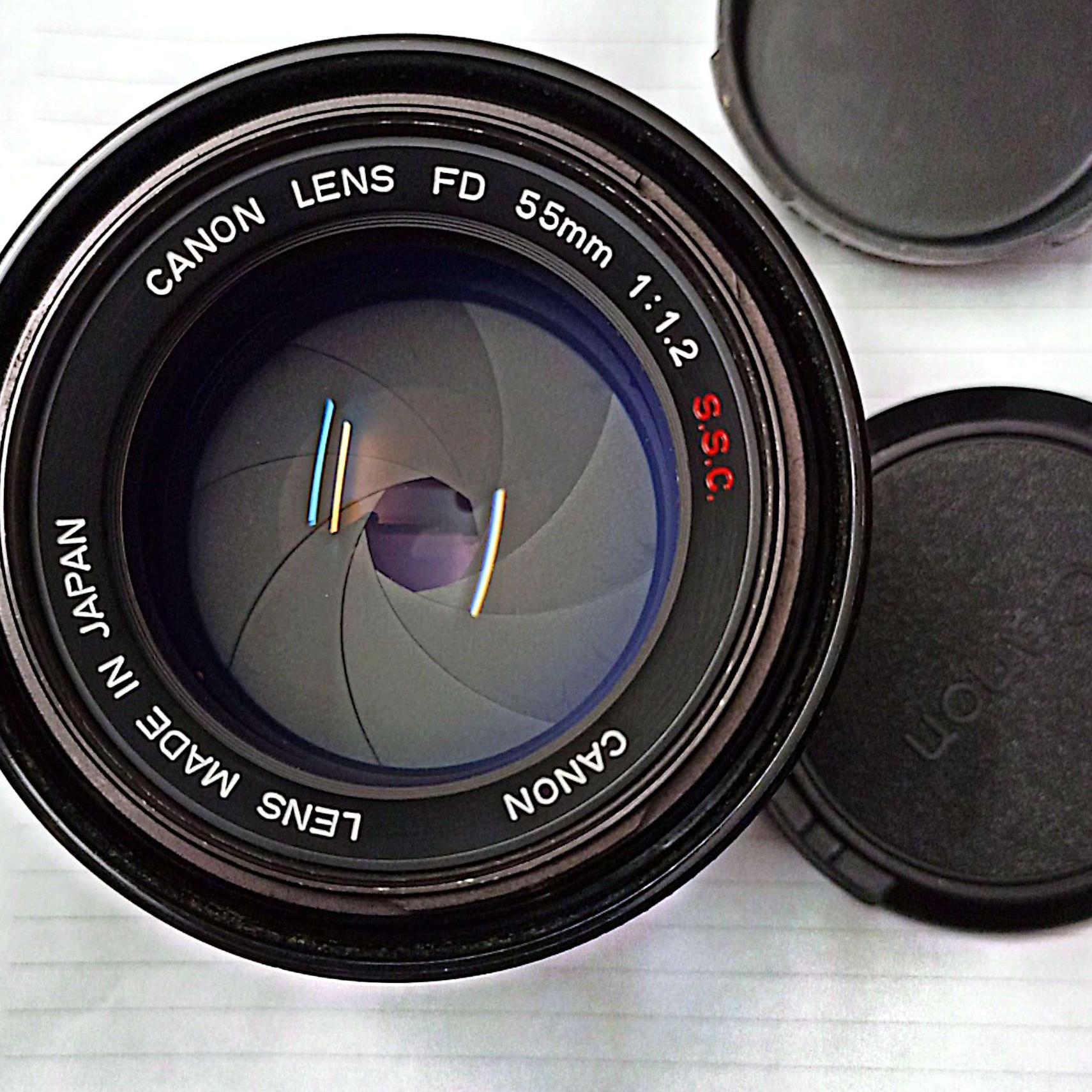 لنز 55mm f1.2 fd ssc