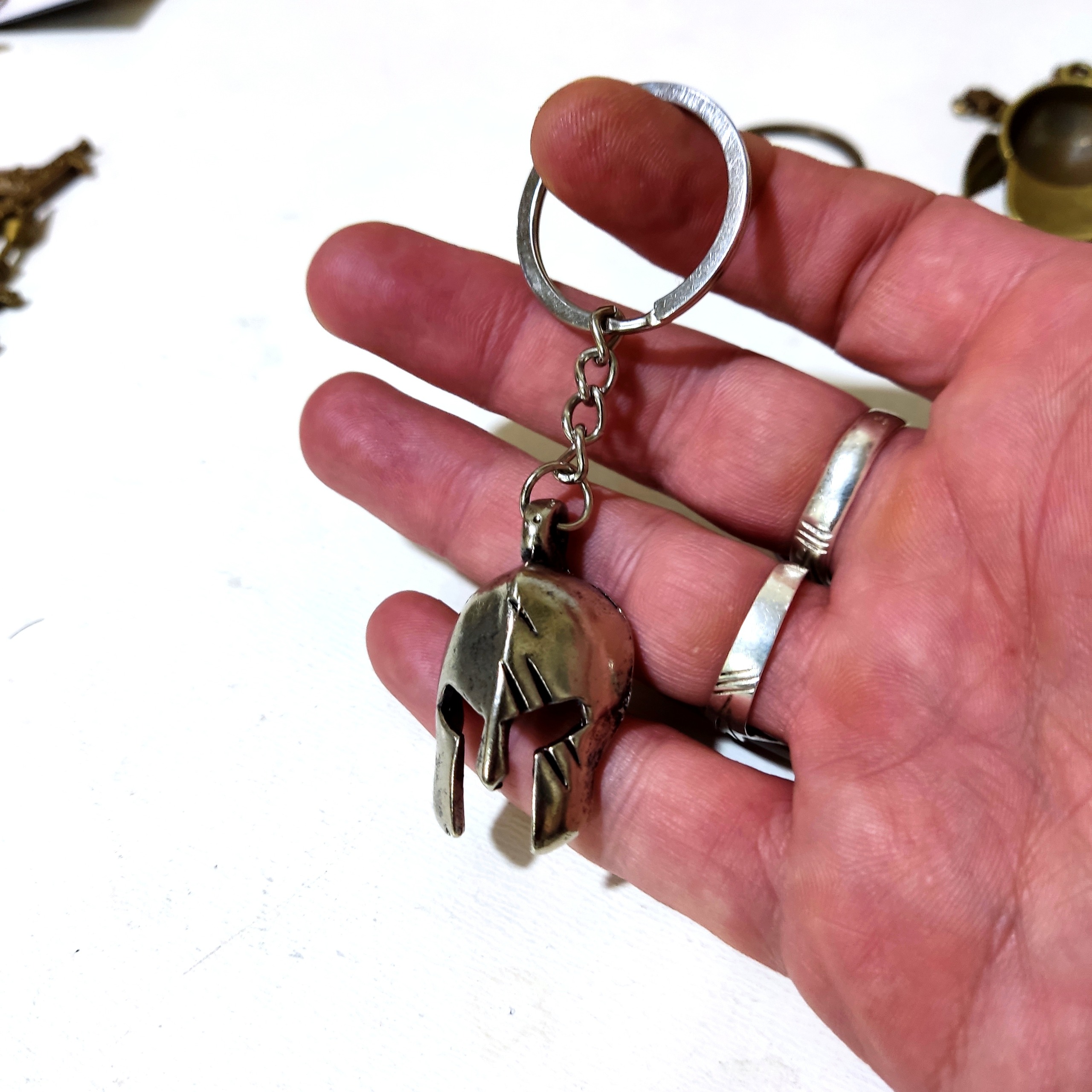 جاکلیدی نقاب شوالیه فلزی کلکسیونی