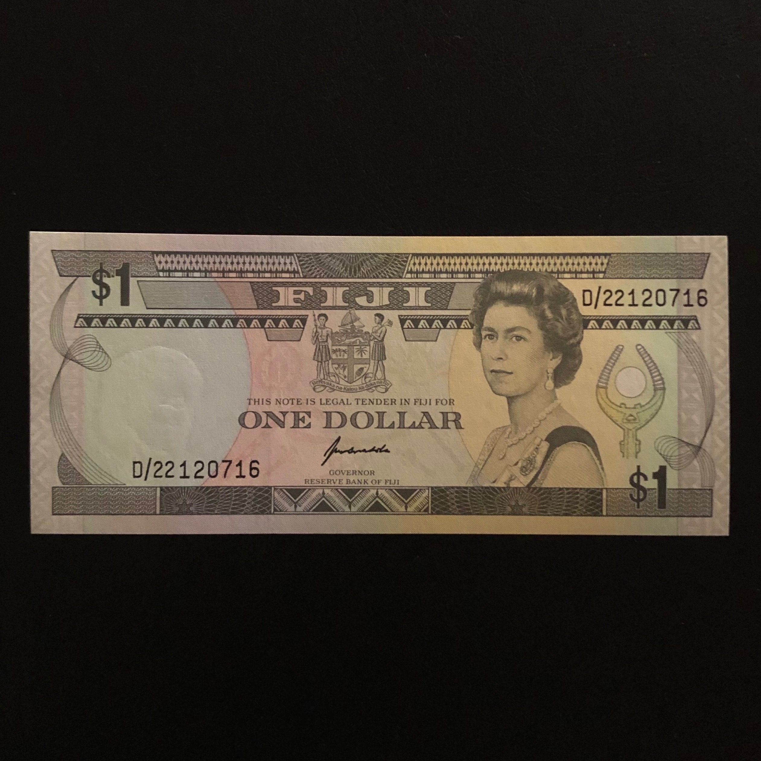 اسکناس تک بانکی 1 دلار فیجی