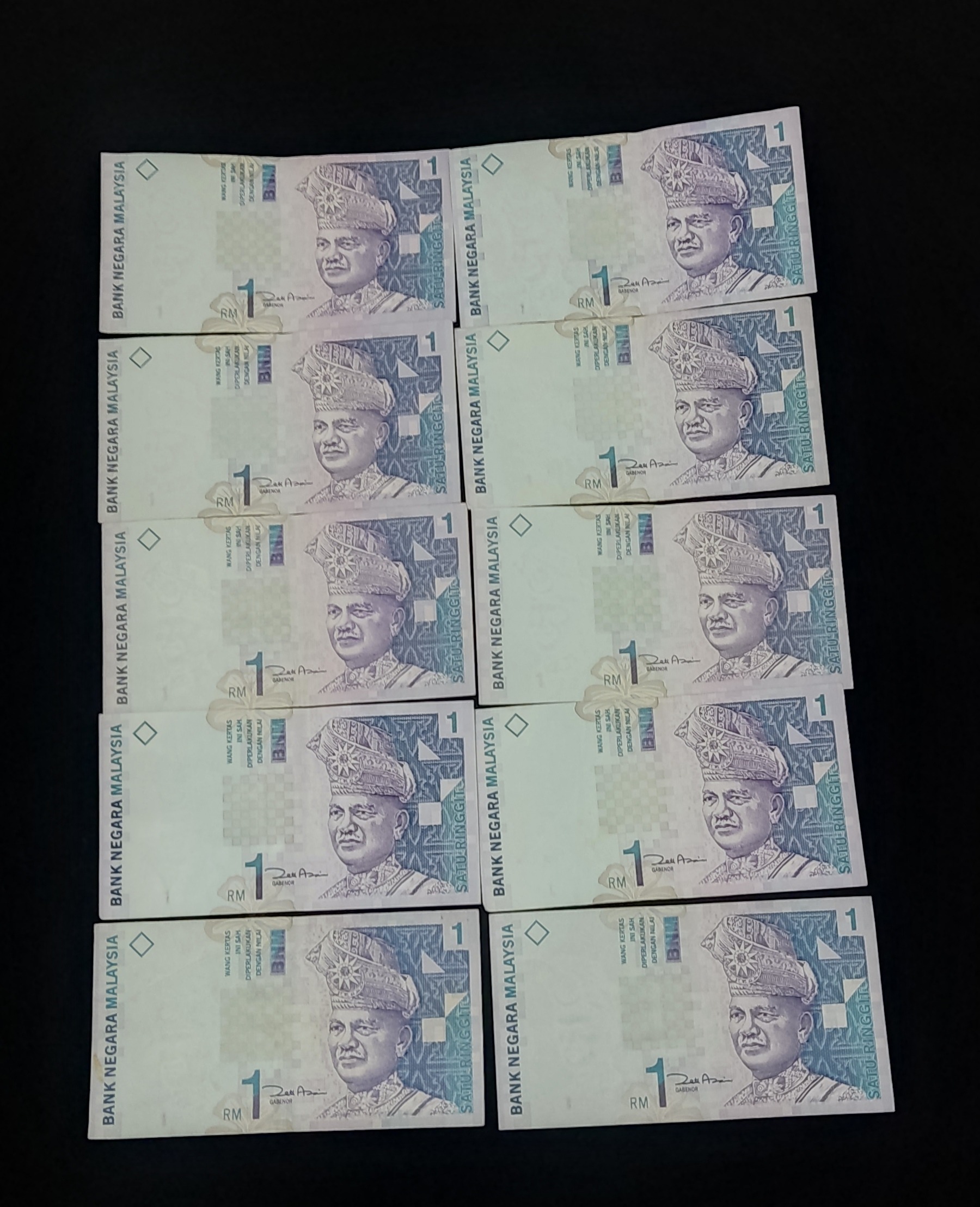 10عدد اسکناس مالزی