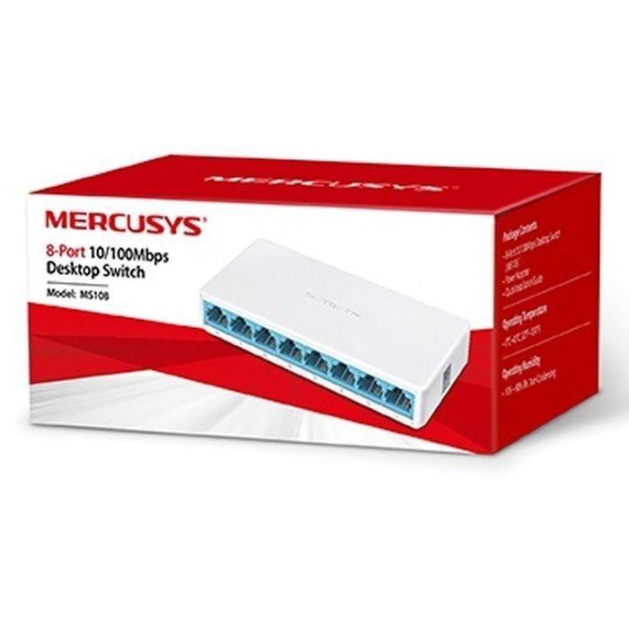 سوئیچ دسکتاپ8پورت 10/100Mbps مرکوسیس مدل MS108
