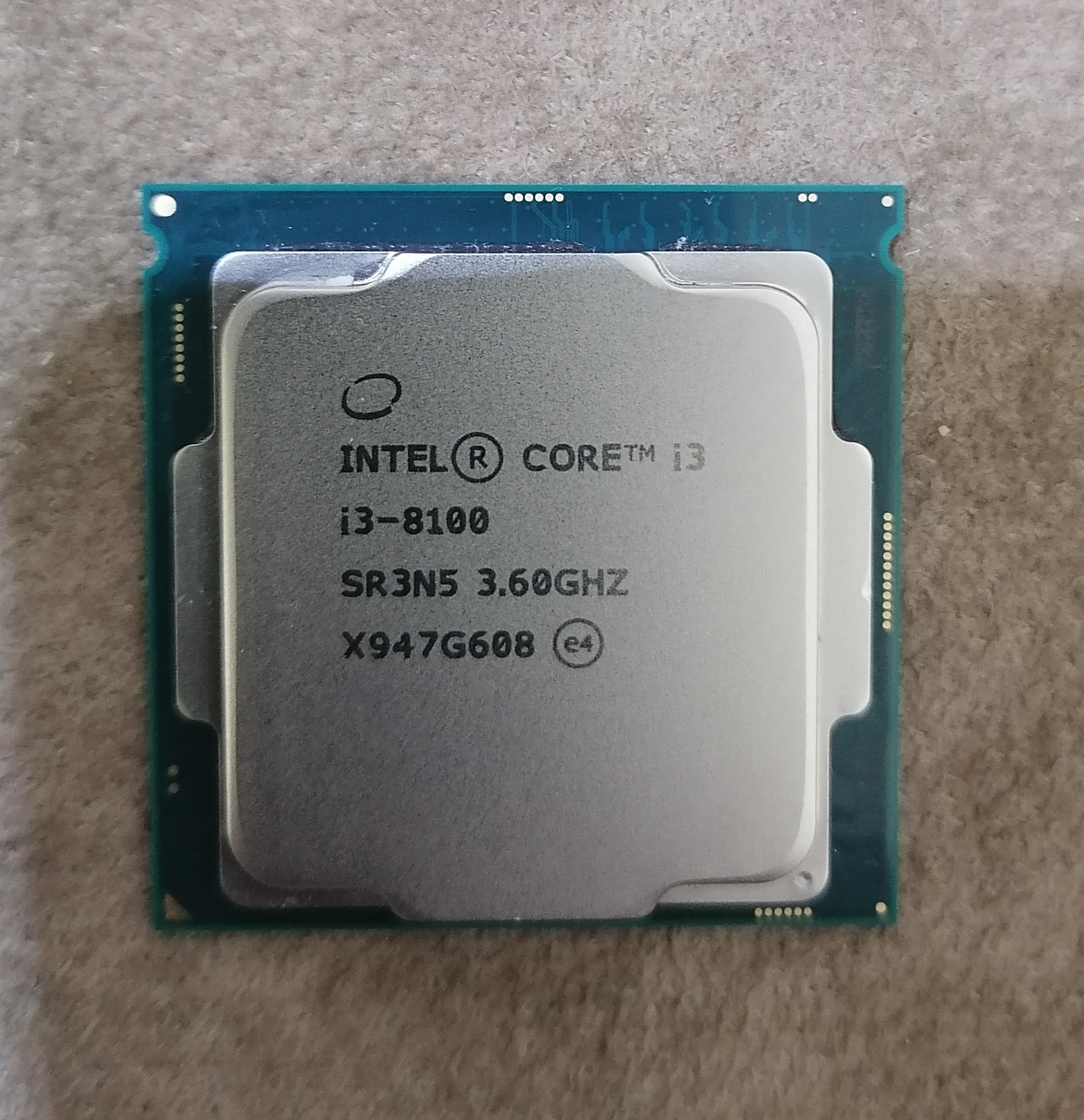 CPU i3 8100 نسل هشت با فن اینتل اورجینال