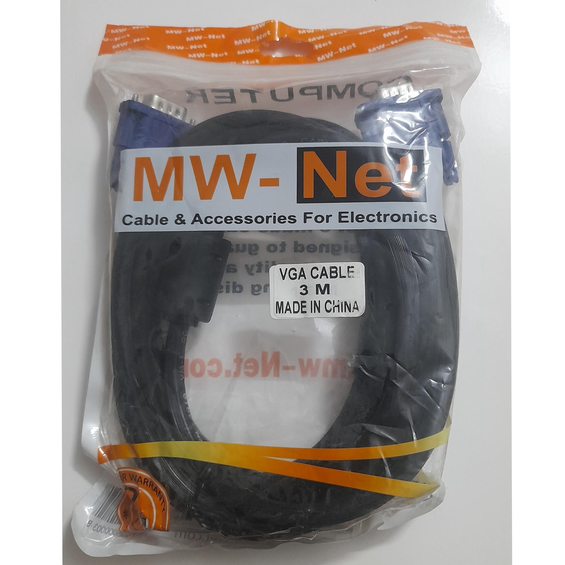 کابل VGA برند MW-NET طول کابل 3متر