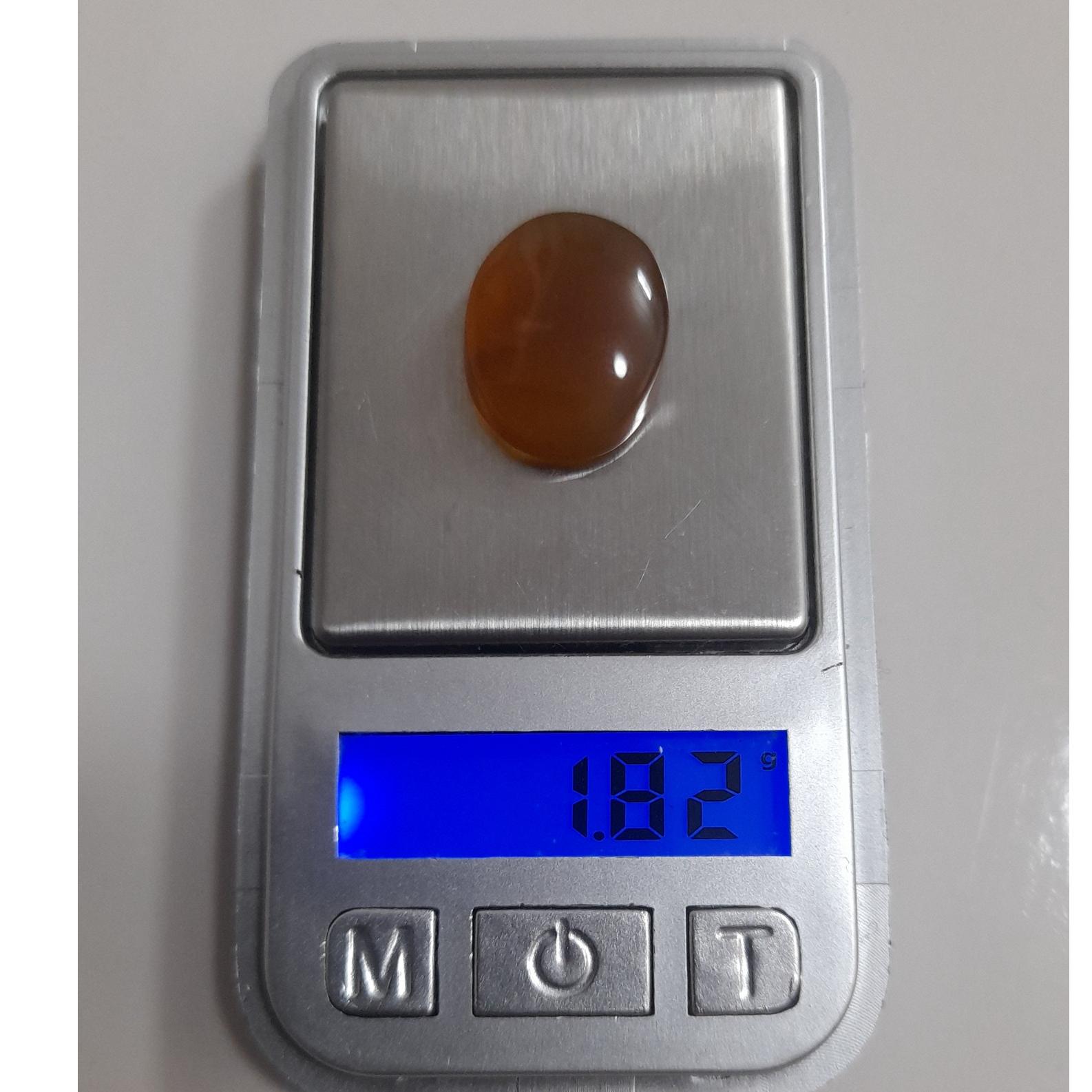 عقیق خوشرنگ طبیعی عسلی