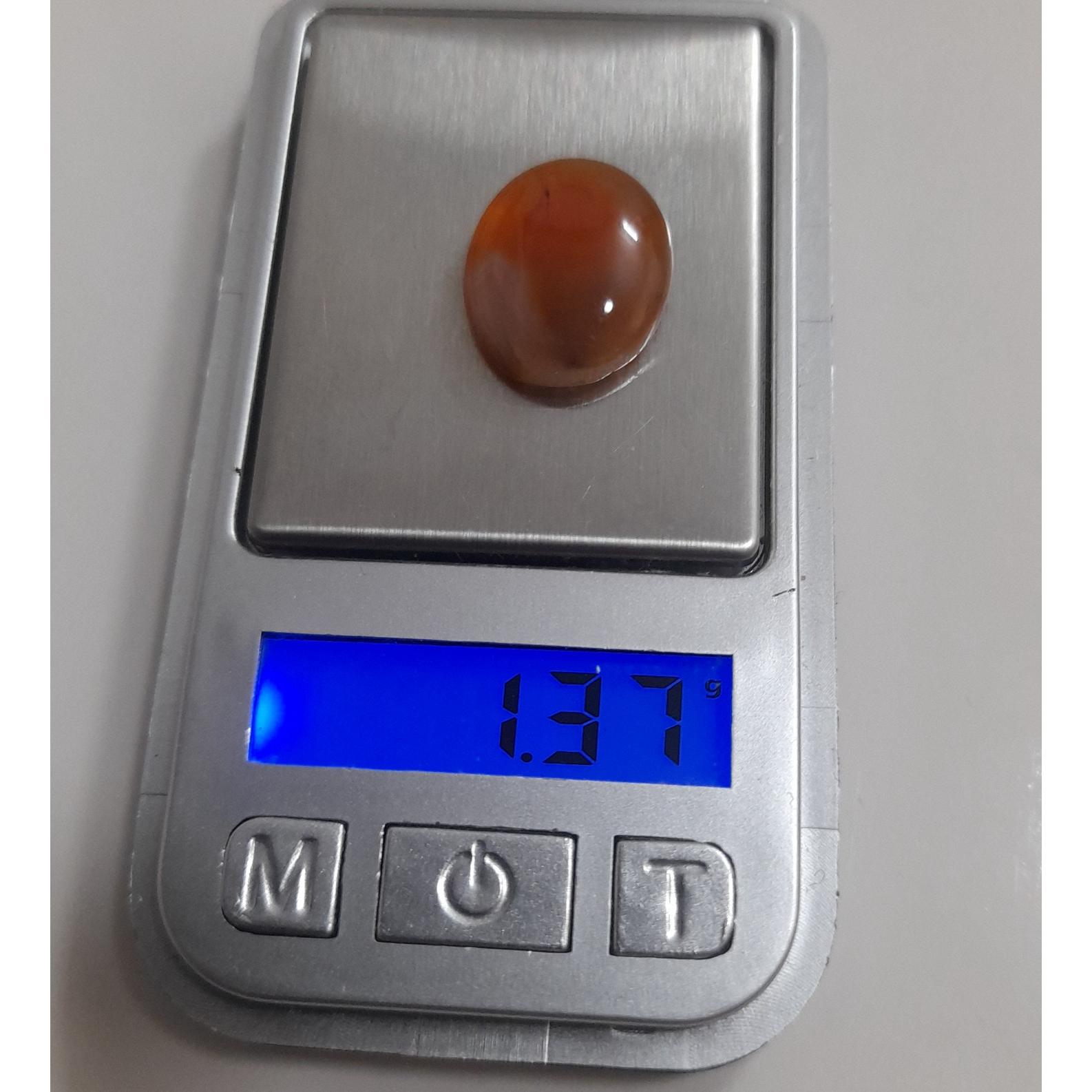 عقیق خوشرنگ مناسب انگشتر طول 1.5 سانت