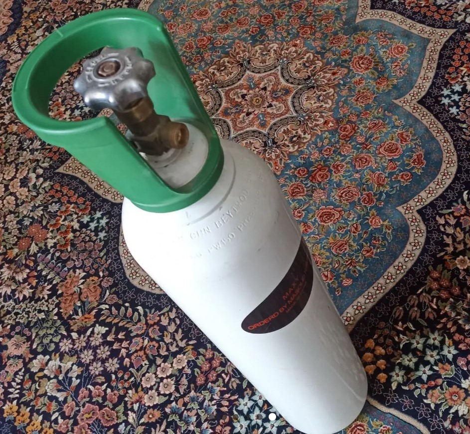 کپسول اکسیژن 10 لیتری چینی اصل